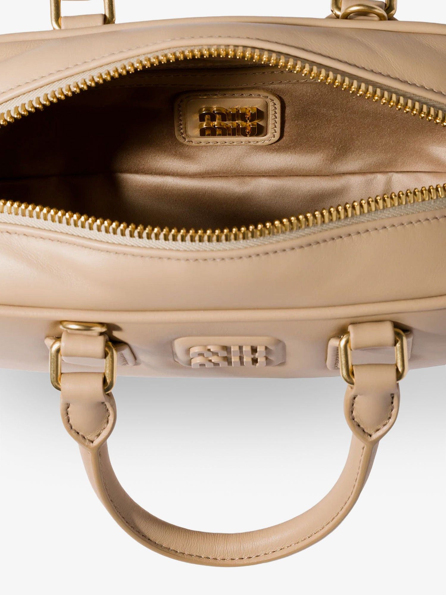 Miu Miu Arcadie Leather Crossbody Bag With Lettering Logo On The Front Size ONE SIZE - 4 Thumbnail