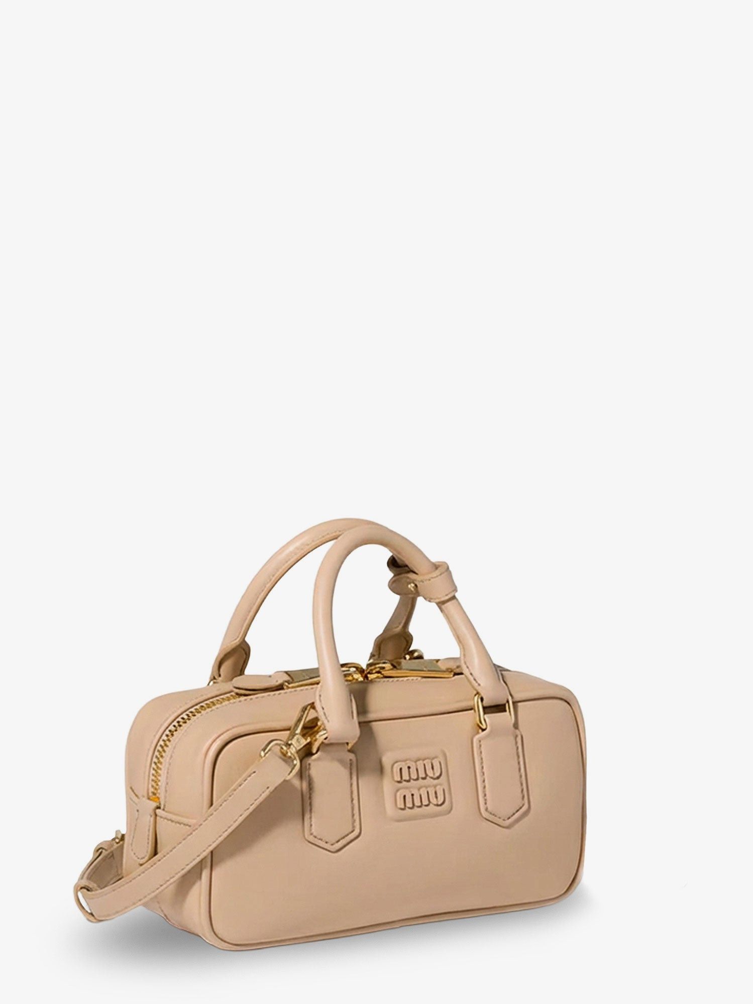 Miu Miu Arcadie Leather Crossbody Bag With Lettering Logo On The Front Size ONE SIZE - 3 Thumbnail