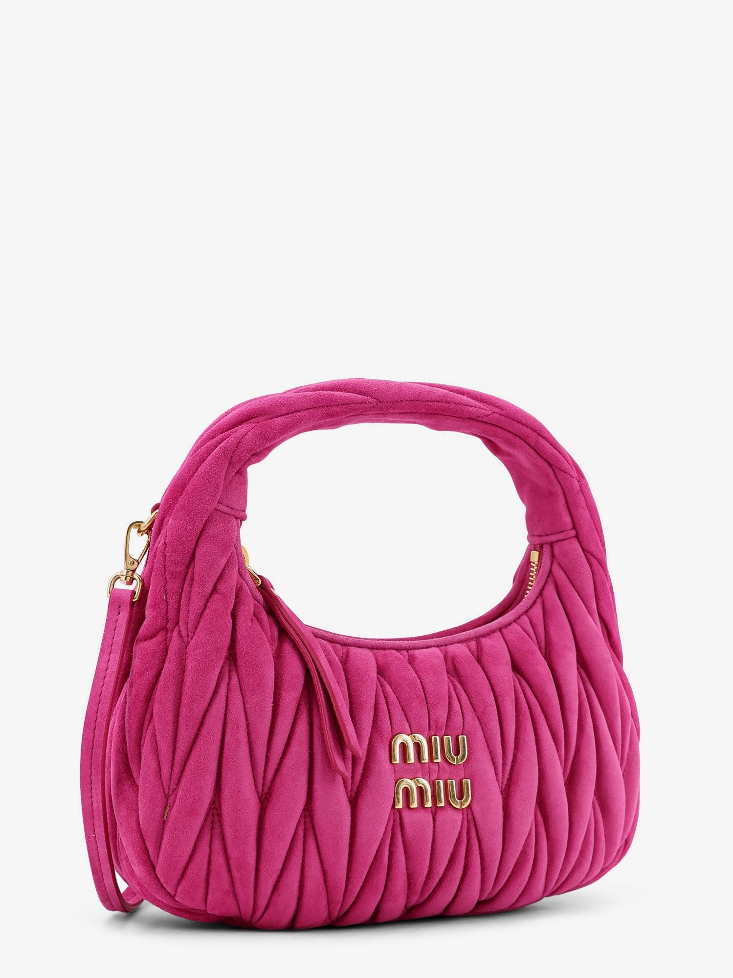 Miu Miu Wander Matelasse Suede Shoulder Bag Size ONE SIZE - 3 Thumbnail