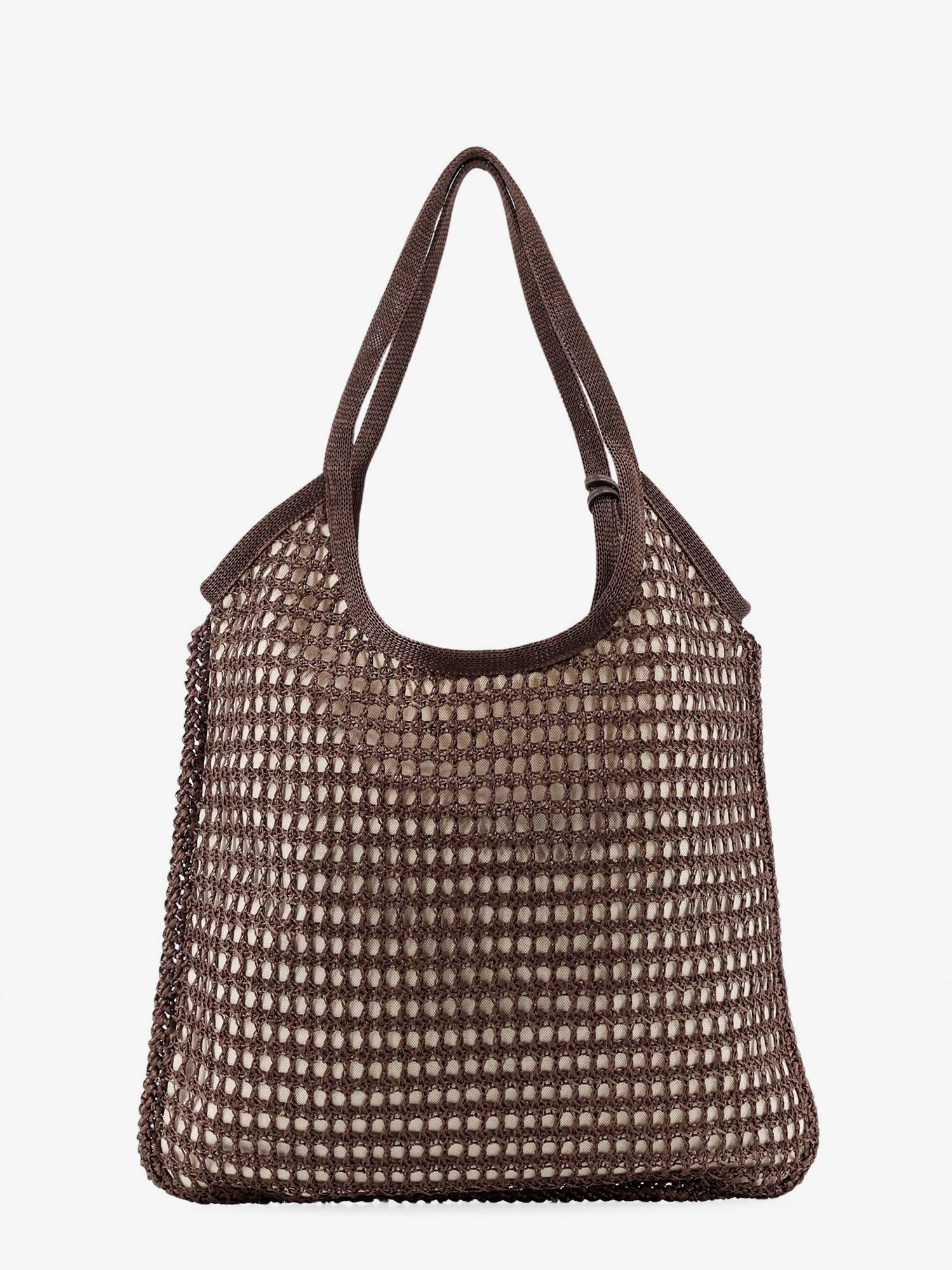 Miu Miu Crochet Mesh Shopping Bag With Tone-On-Tone Logo On The Front Size ONE SIZE - 2 Thumbnail