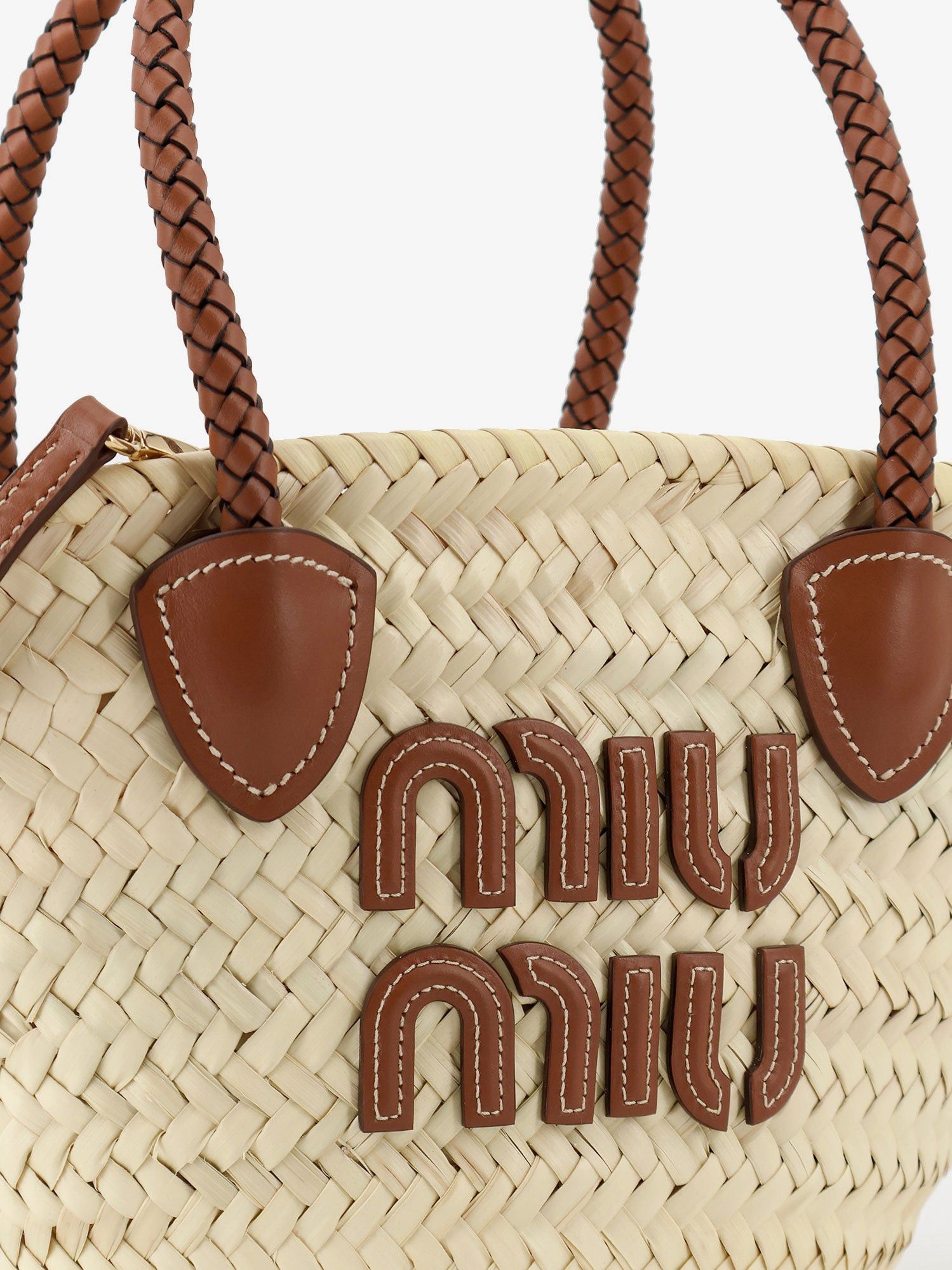 Miu Miu Palmito Handbag With Embossed Lettering Logo Size ONE SIZE - 5 Thumbnail