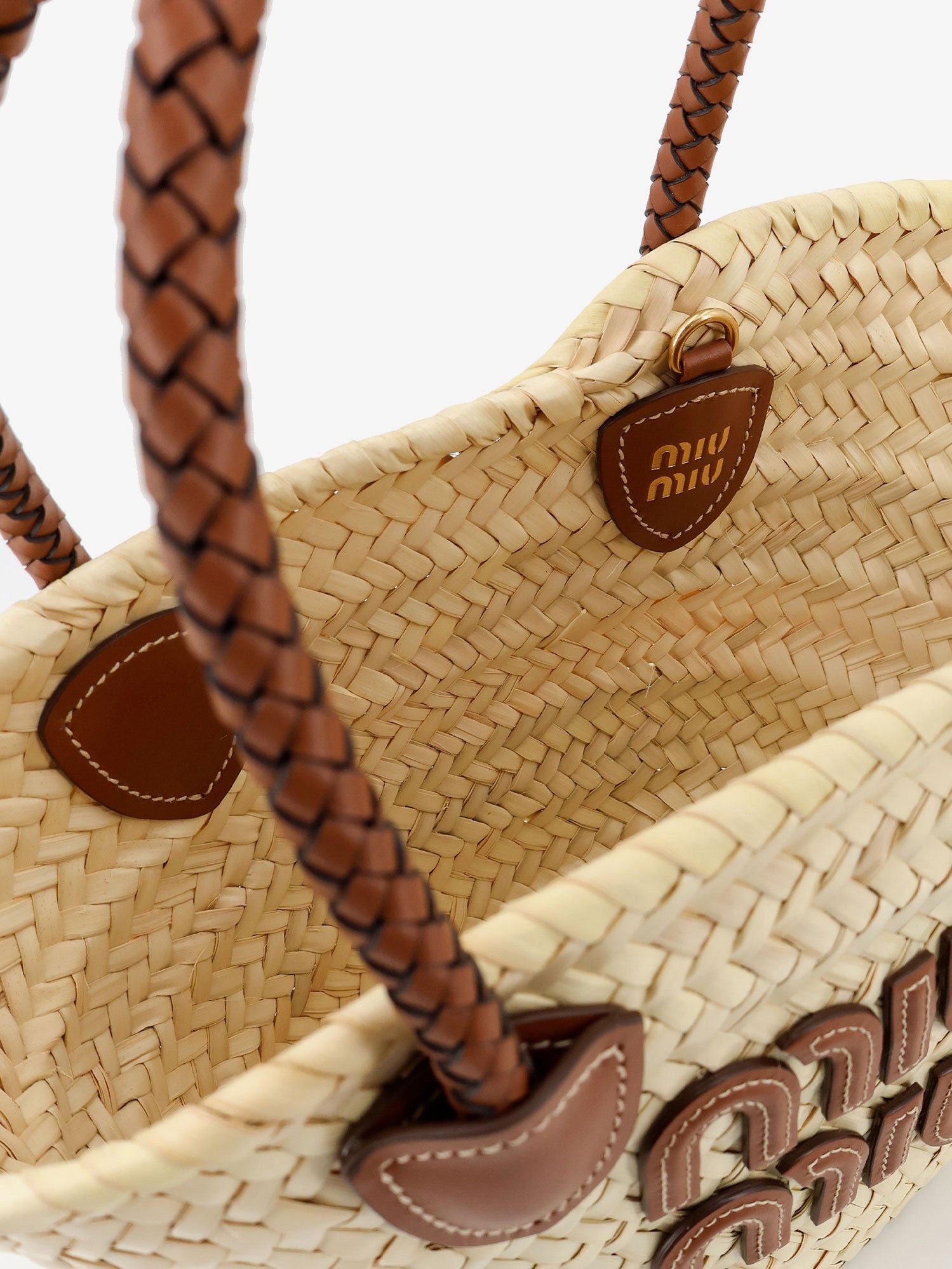 Miu Miu Palmito Handbag With Embossed Lettering Logo Size ONE SIZE - 4 Thumbnail