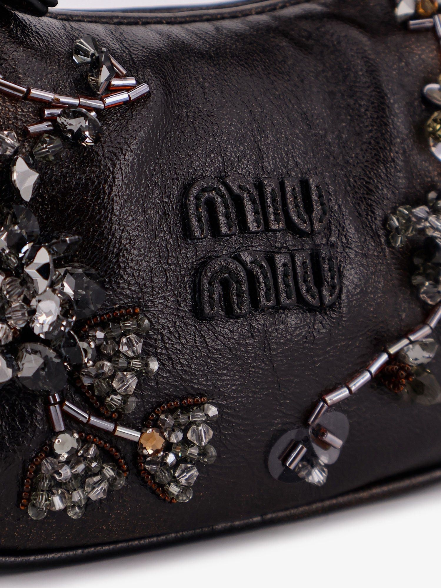 Miu Miu Wander Leather Mini Crossbody Bag With Embroidery Size ONE SIZE - 5 Thumbnail