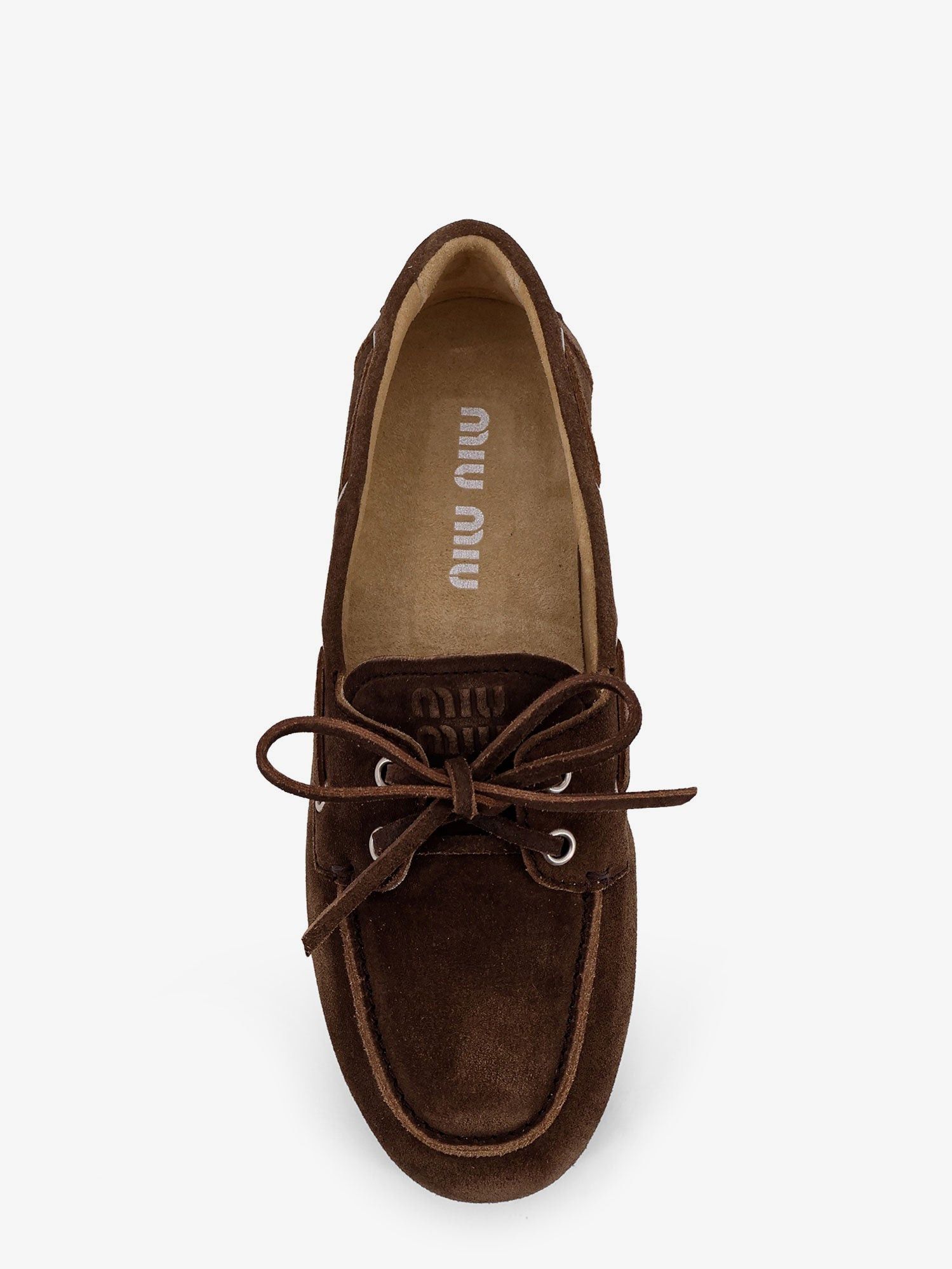 Miu Miu Vintage Effect Suede Loafers Size US 7.5 / IT 37.5 - 5 Thumbnail