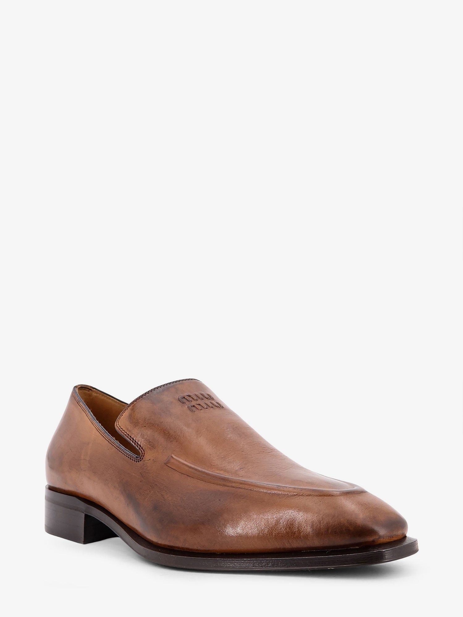 Miu Miu Leather Loafers Size US 8 / IT 38 - 2 Thumbnail