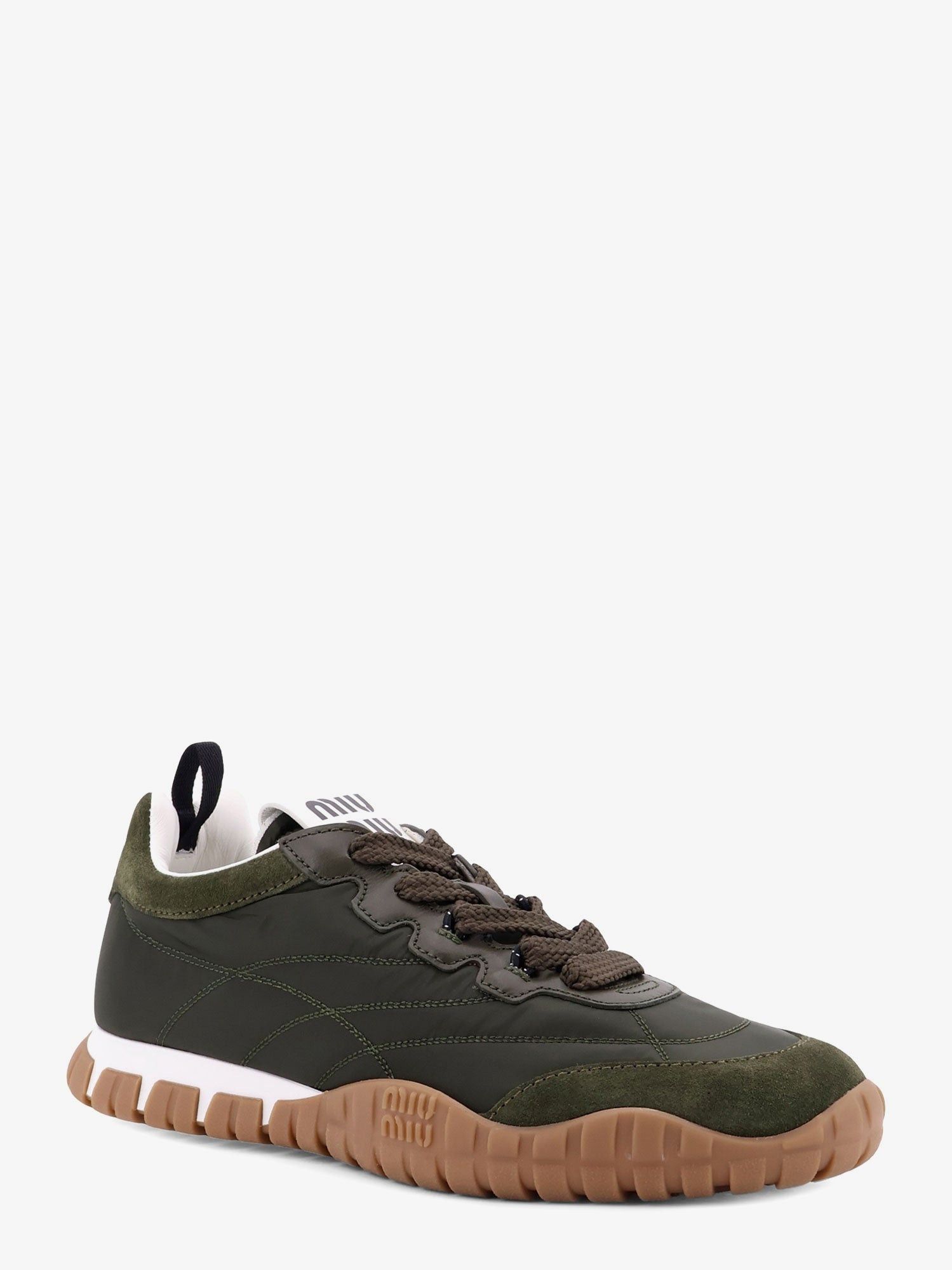 Miu Miu Technical Fabric And Suede Tyre Sneakers Size US 6 / IT 36 - 2 Thumbnail