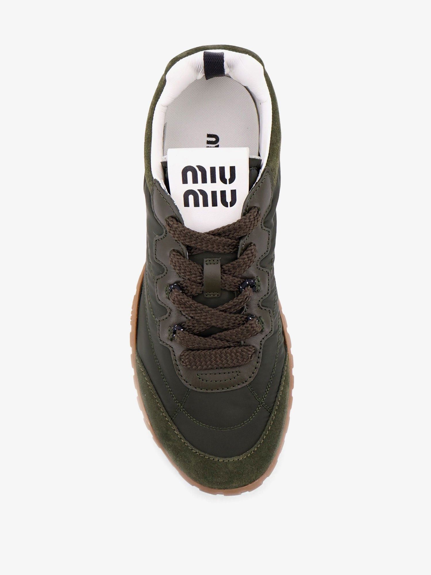 Miu Miu Technical Fabric And Suede Tyre Sneakers Size US 7.5 / IT 37.5 - 5 Thumbnail