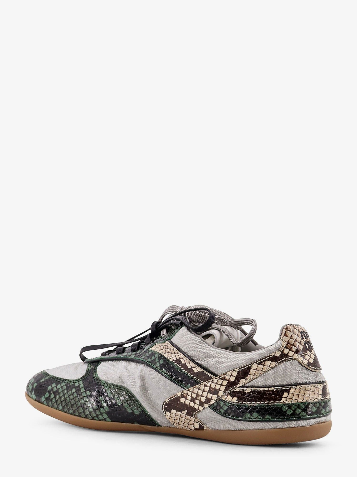 Miu Miu Gymnasium Technical Fabric And Python-Print Aisley Sneakers Size US 6.5 / IT 36.5 - 3 Thumbnail