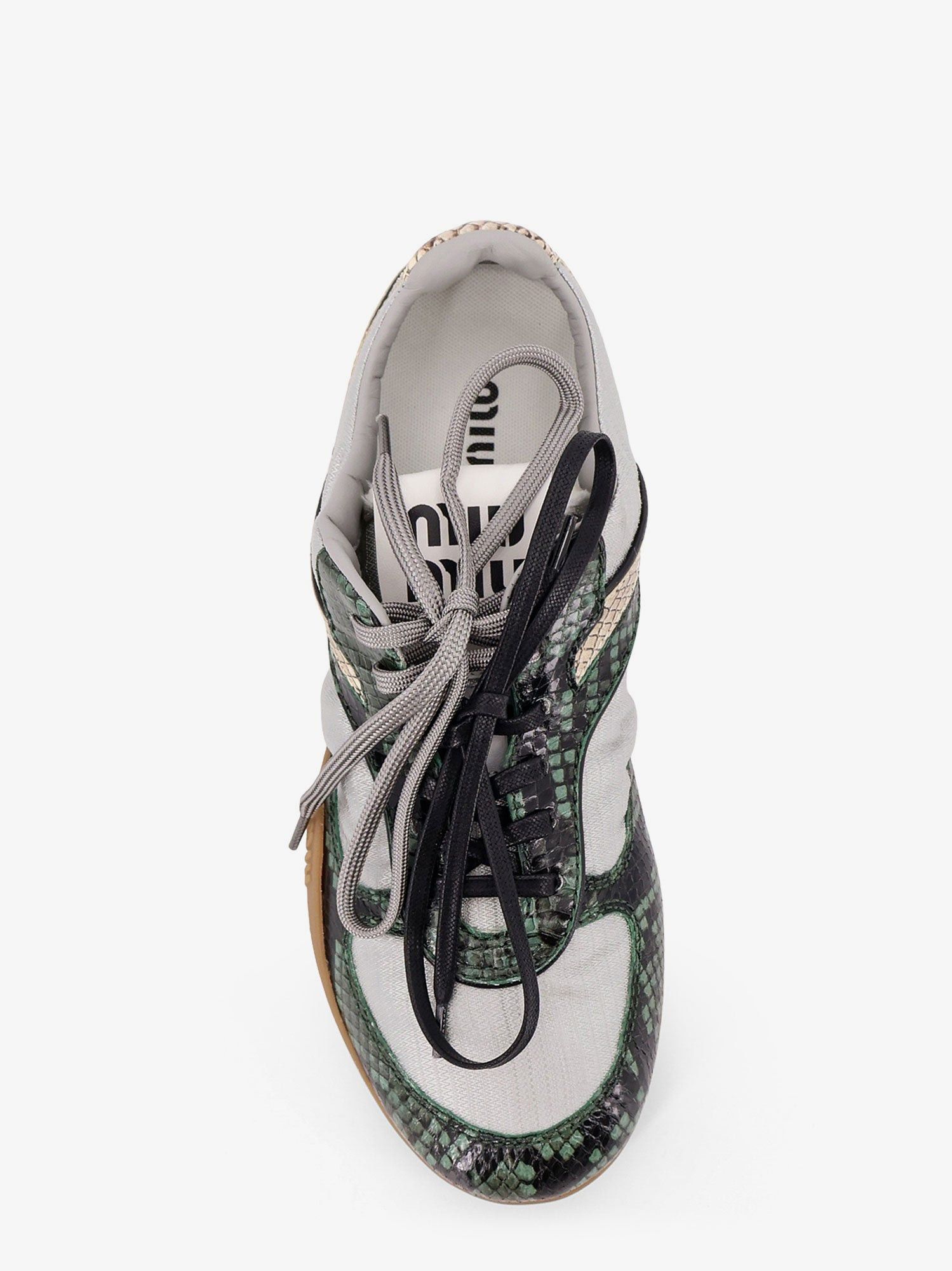 Miu Miu Gymnasium Technical Fabric And Python-Print Aisley Sneakers Size US 8 / IT 38 - 5 Thumbnail