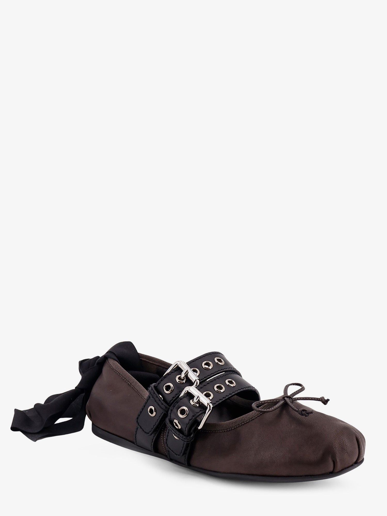 Miu Miu Leather Ballerinas Size US 6 / IT 36 - 3 Thumbnail