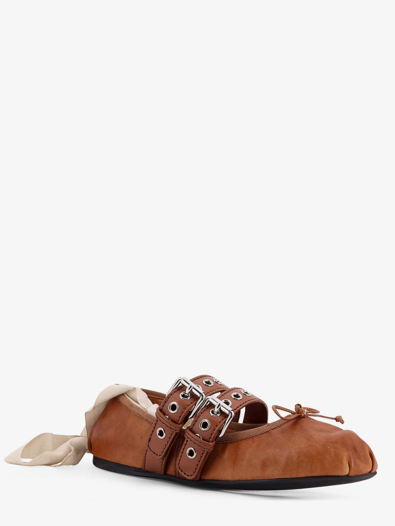Miu Miu Leather Ballerinas Size US 6 / IT 36 - 2 Thumbnail