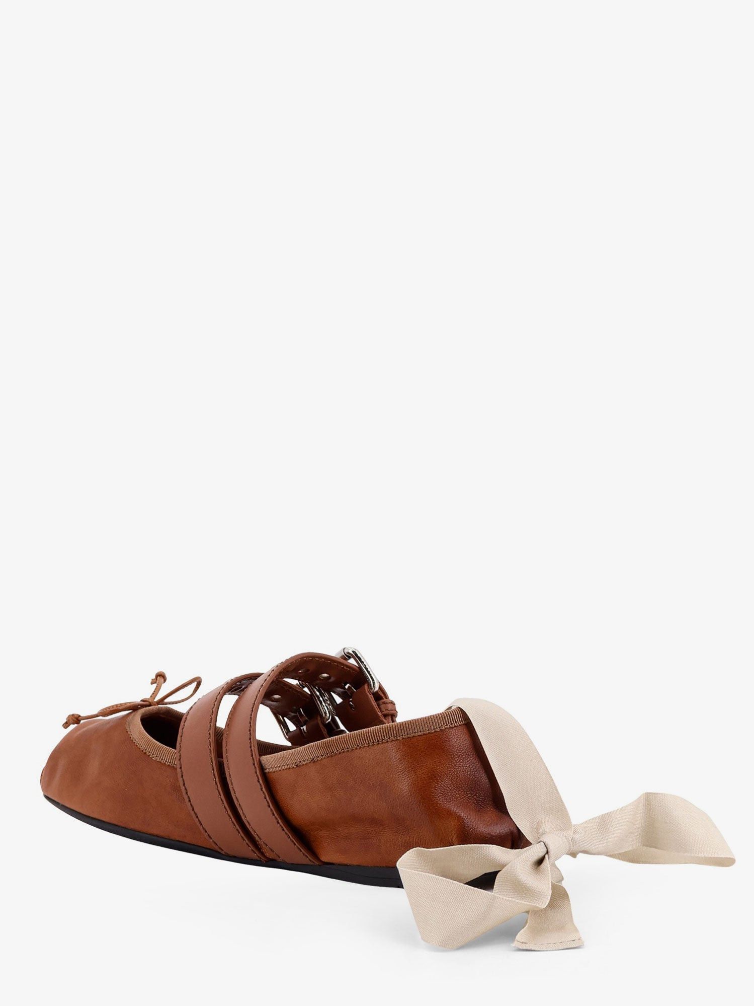 Miu Miu Leather Ballerinas Size US 7.5 / IT 37.5 - 3 Thumbnail