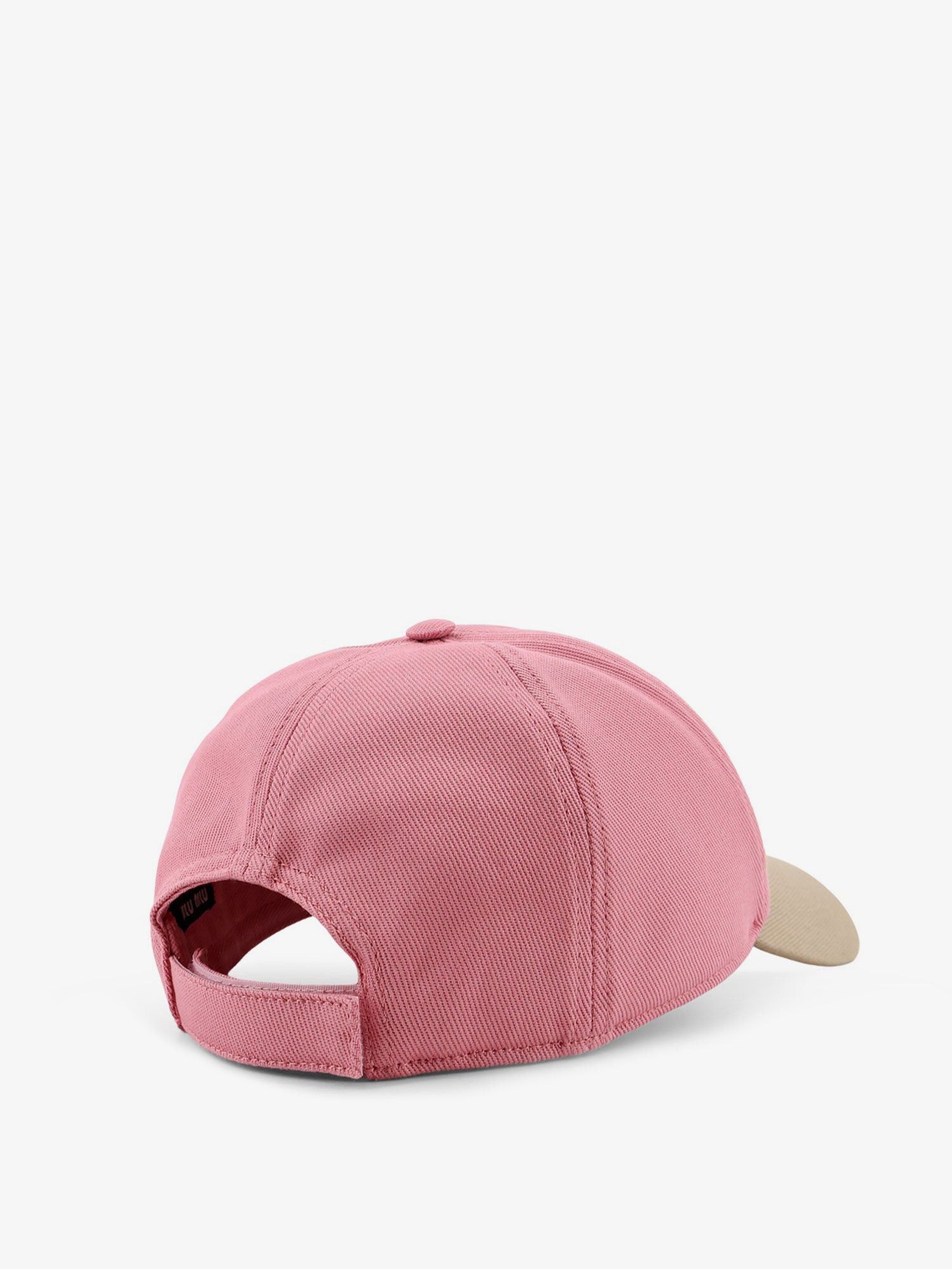 Miu Miu Cotton Hat With Embroidered Lettering Logo Size ONE SIZE - 3 Thumbnail