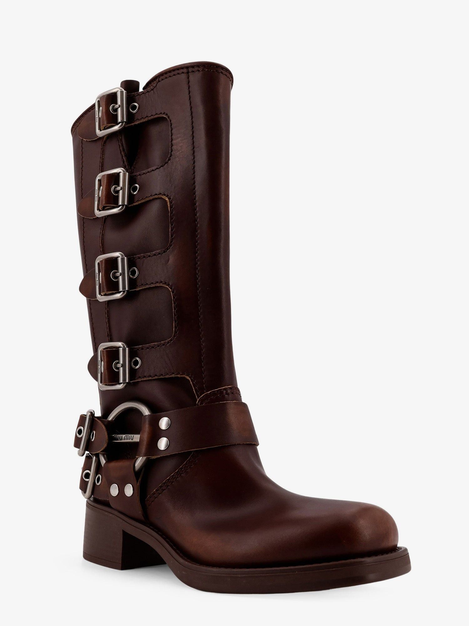 Miu Miu Leather Boots Size US 6 / IT 36 - 2 Thumbnail