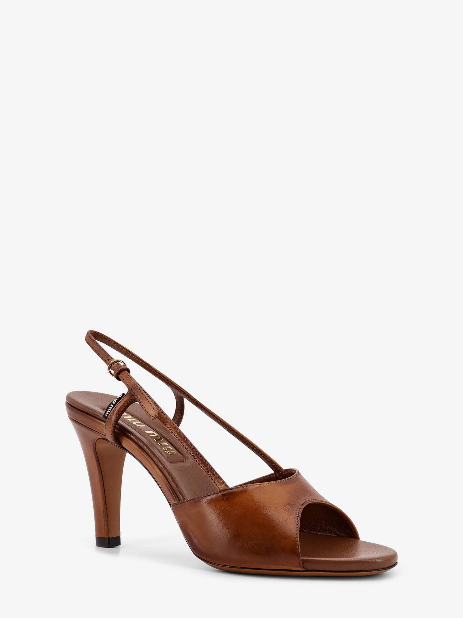Miu Miu Vintage Leather Sandals Size US 7 / IT 37 - 2 Thumbnail