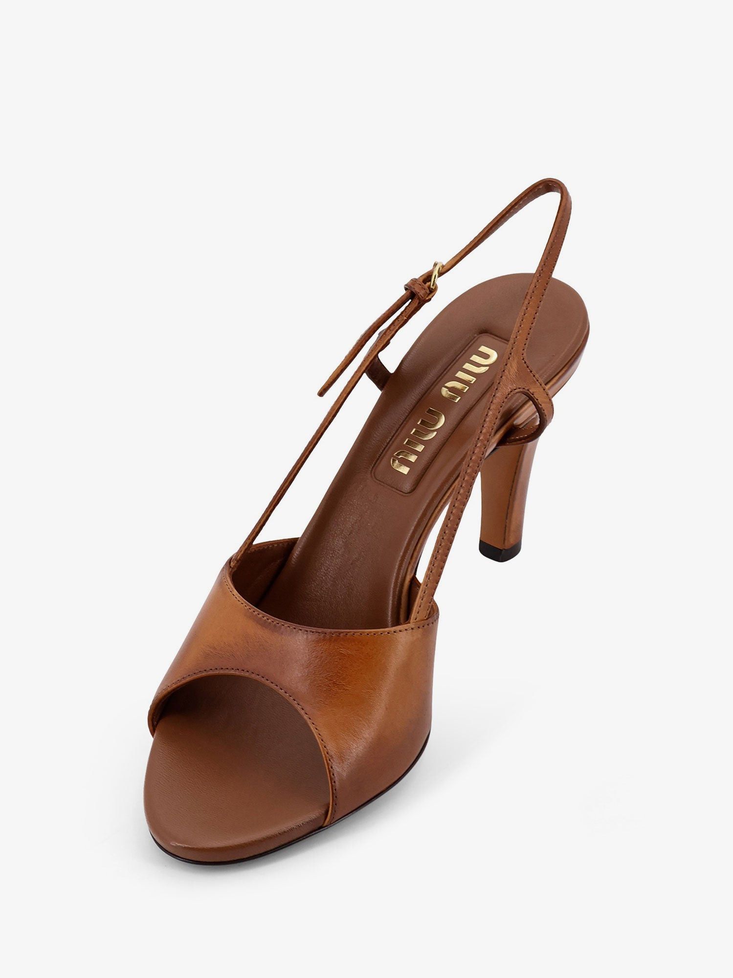 Miu Miu Vintage Leather Sandals Size US 9 / IT 39 - 4 Thumbnail