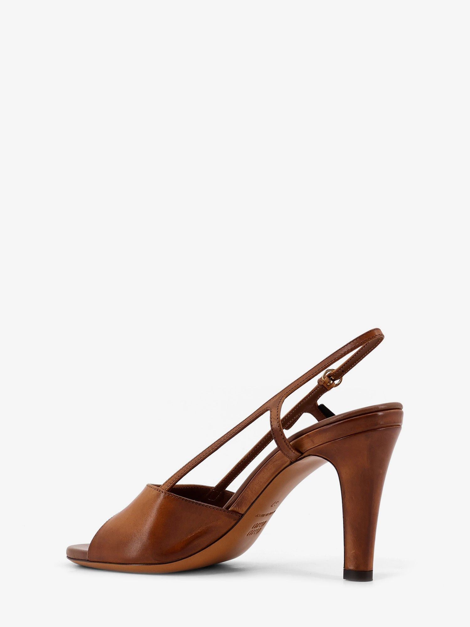 Miu Miu Vintage Leather Sandals Size US 10 / IT 40 - 3 Thumbnail