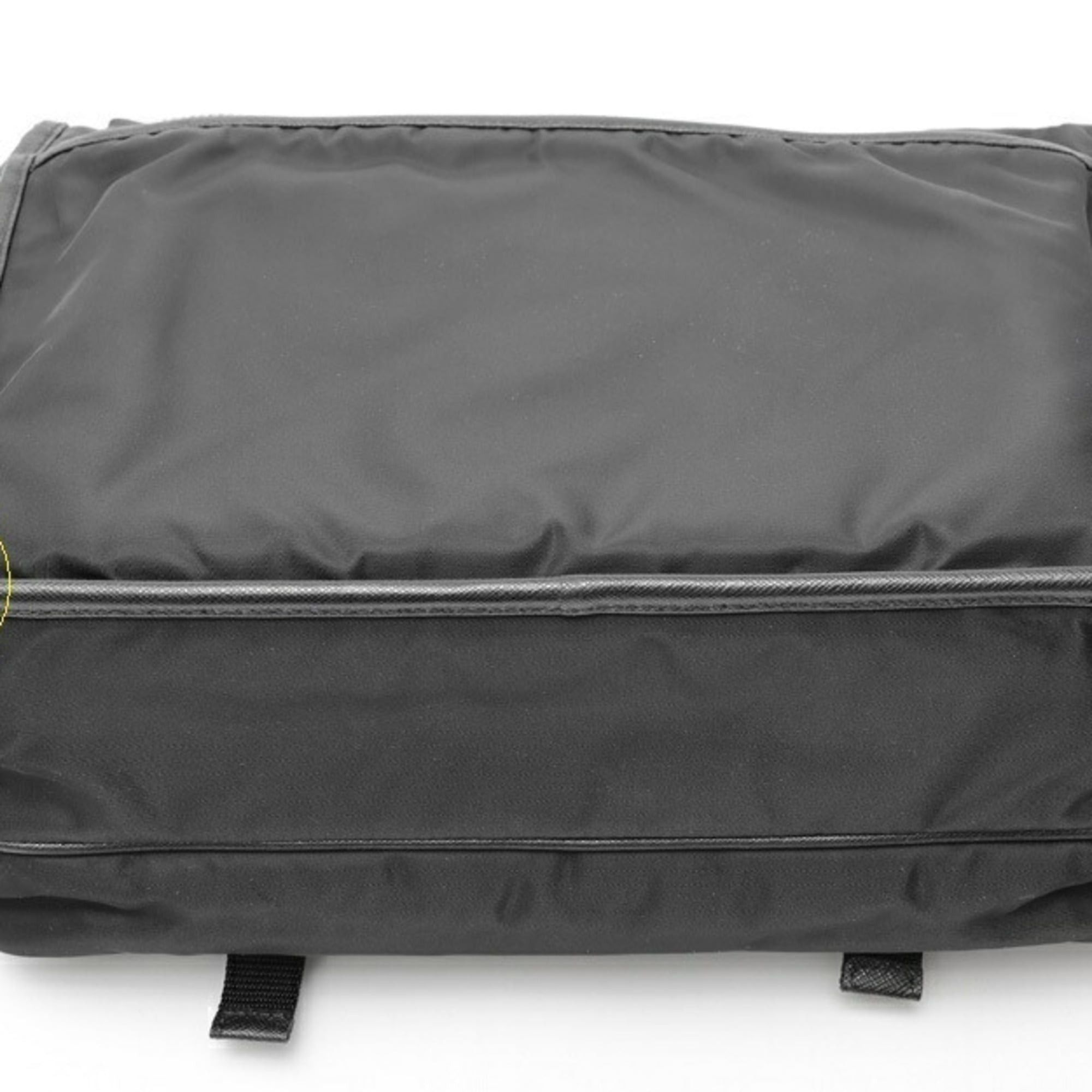 Prada Prada Nylon x Saffiano Leather Shoulder Bag 2VD768 Black Size ONE SIZE - 5 Thumbnail