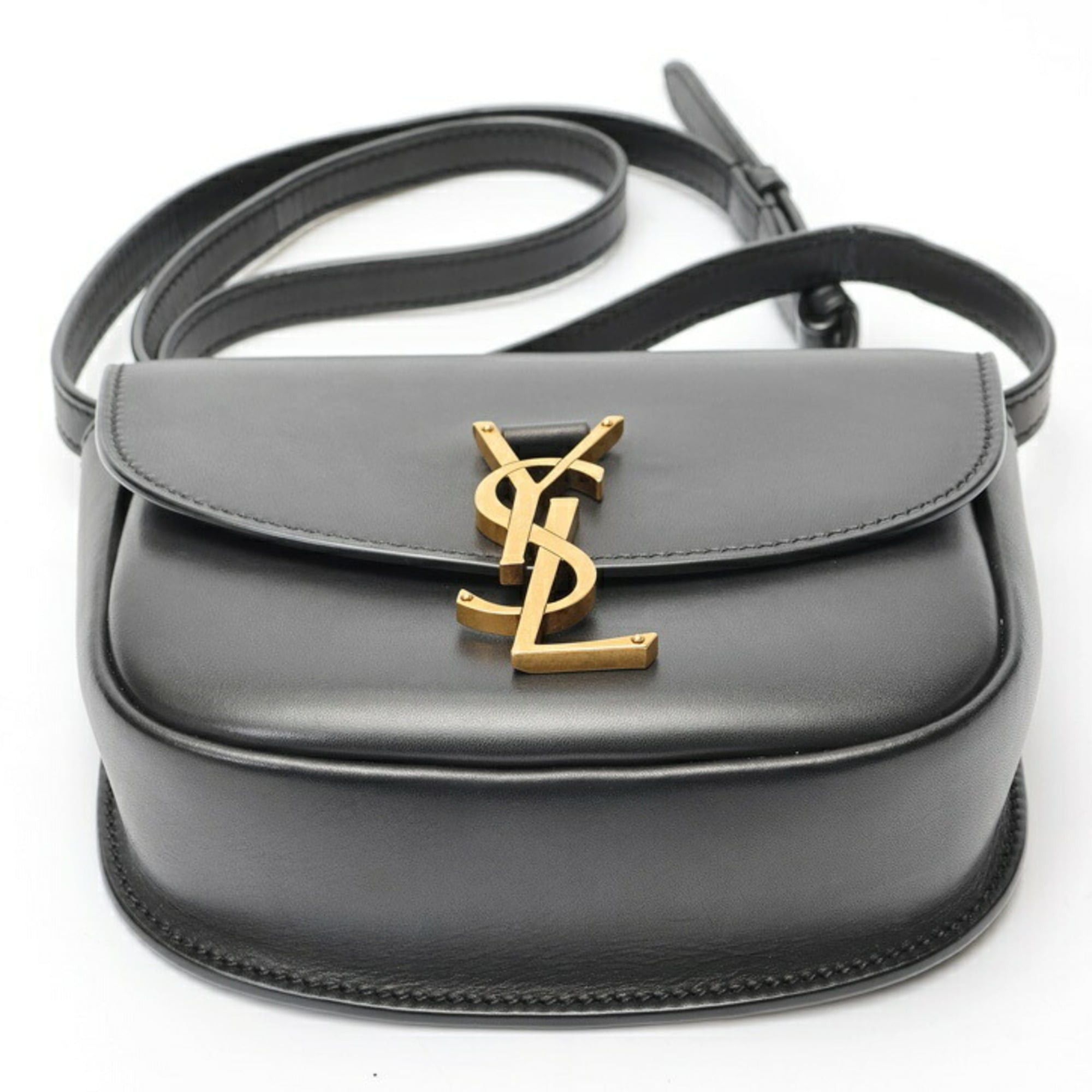 Saint Laurent Paris Saint Laurent Kaia Small Shoulder Bag 619740, Leather, Black Size ONE SIZE - 4 Thumbnail