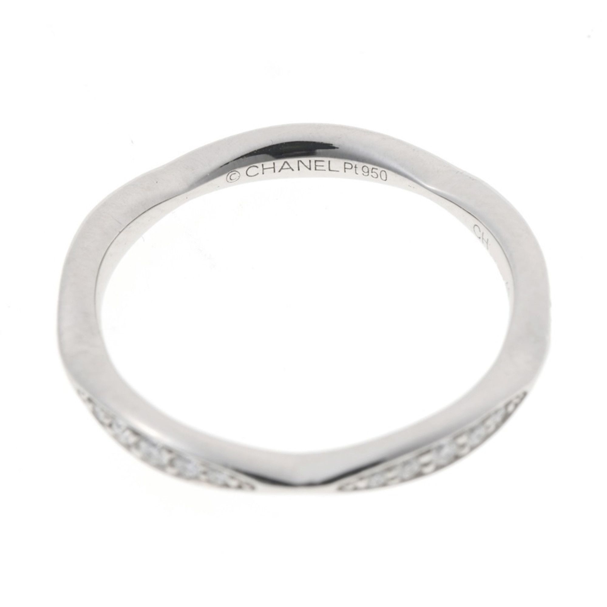 Chanel Chanel Camellia Collection Eternity Ring, Full Diamond, Pt950 Platinum, Size #9 Size ONE SIZE - 4 Thumbnail