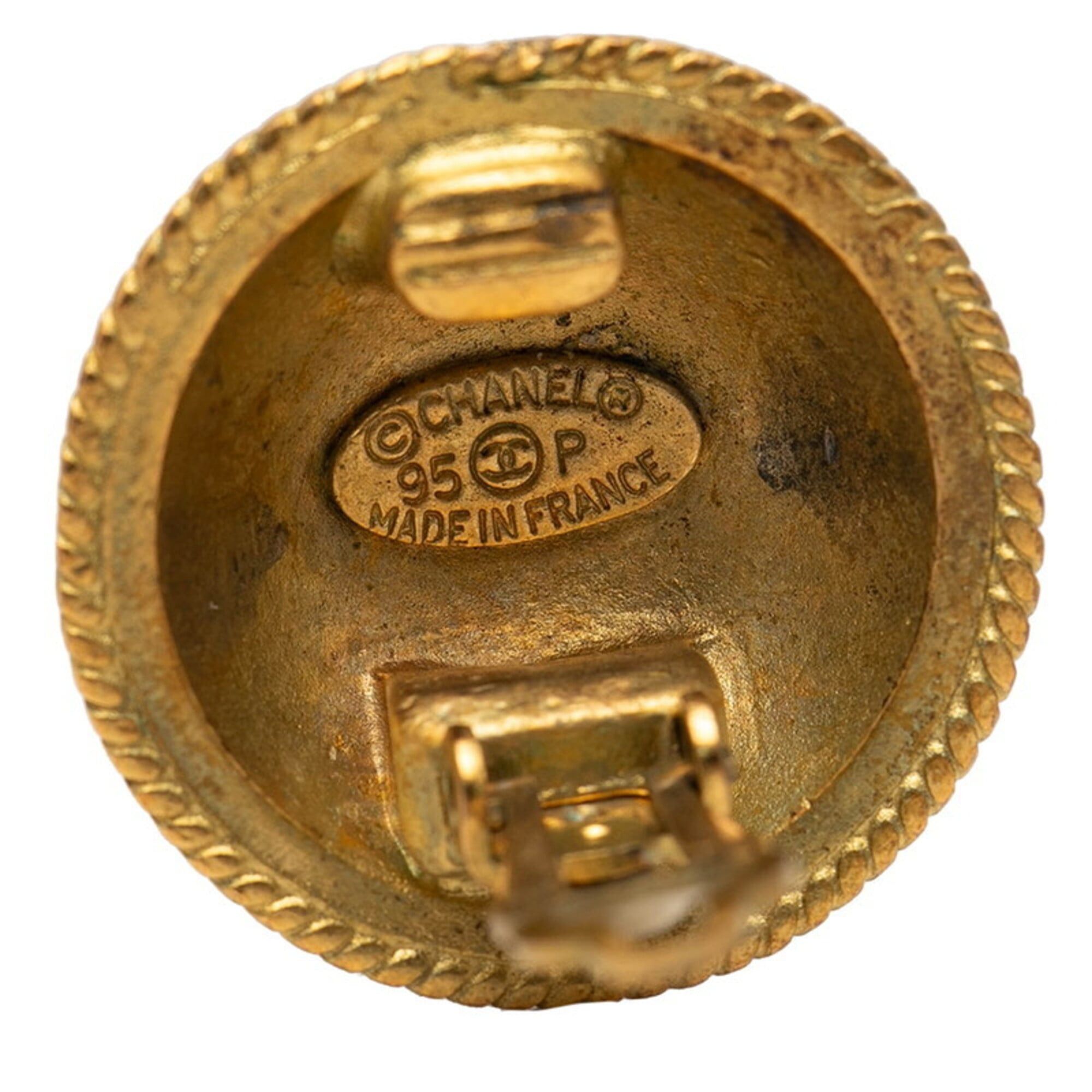 Chanel Chanel Coco Mark Vintage Earrings, Gold Plated, Women's CHANEL Size ONE SIZE - 3 Thumbnail