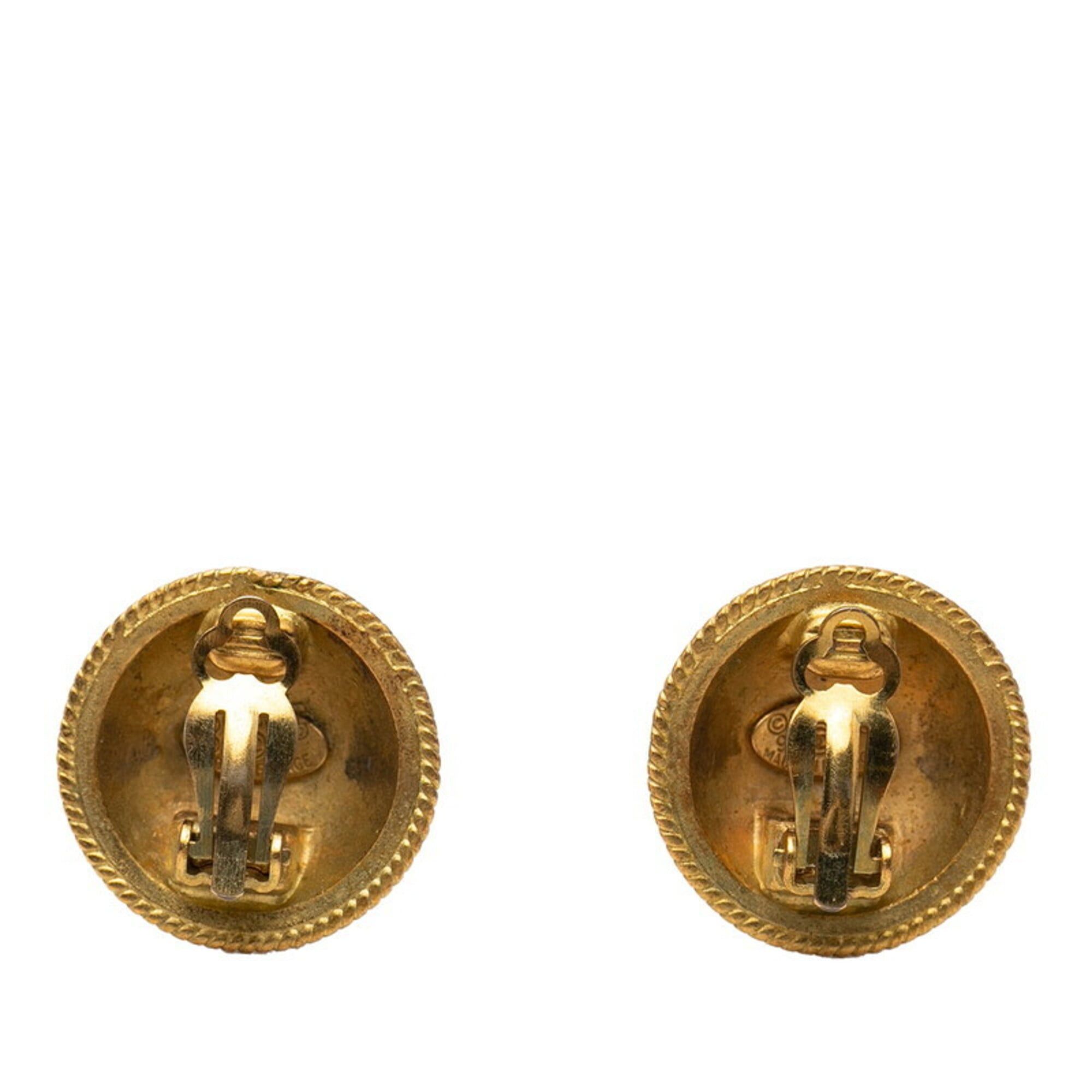 Chanel Chanel Coco Mark Vintage Earrings, Gold Plated, Women's CHANEL Size ONE SIZE - 2 Thumbnail