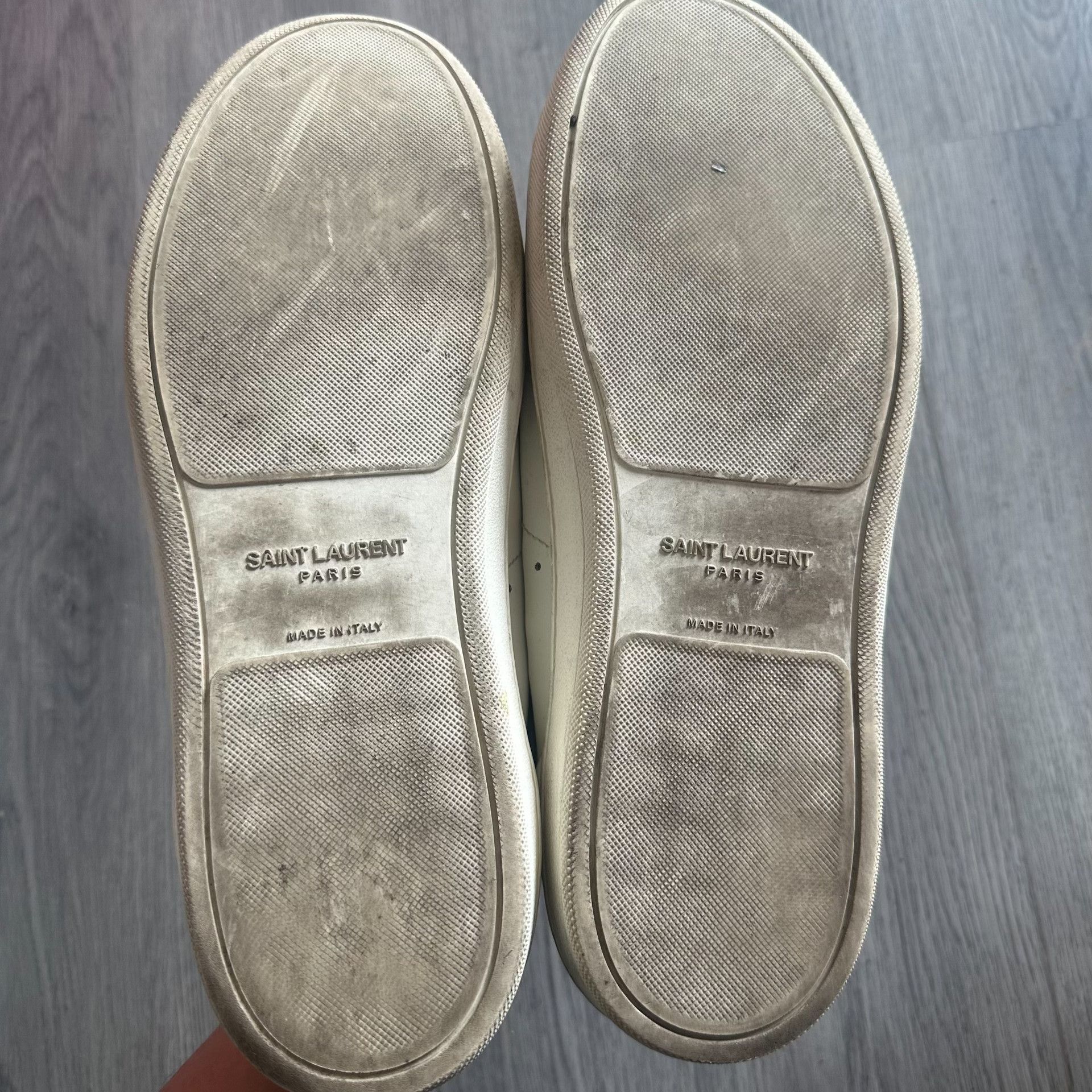 Hedi Slimane Saint Laurent SL01 Low-Top White Sneakers Size US 10 / EU 43 - 7 Thumbnail
