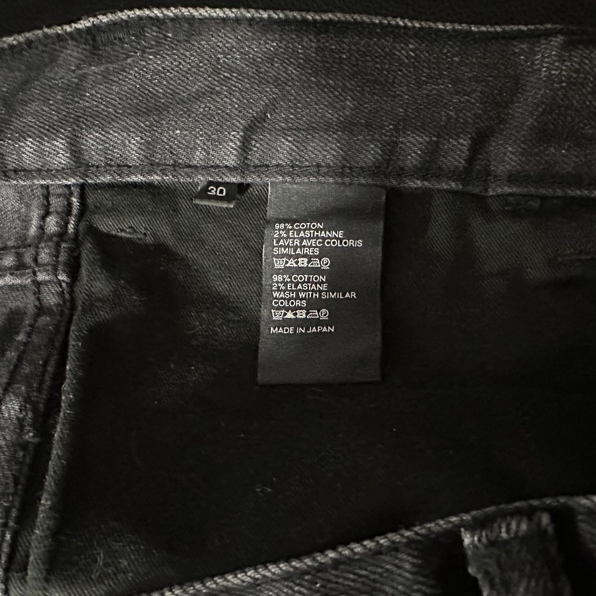 Hedi Slimane Celine 22FW SK_003 Black Jeans Size US 30 / EU 46 - 2 Thumbnail