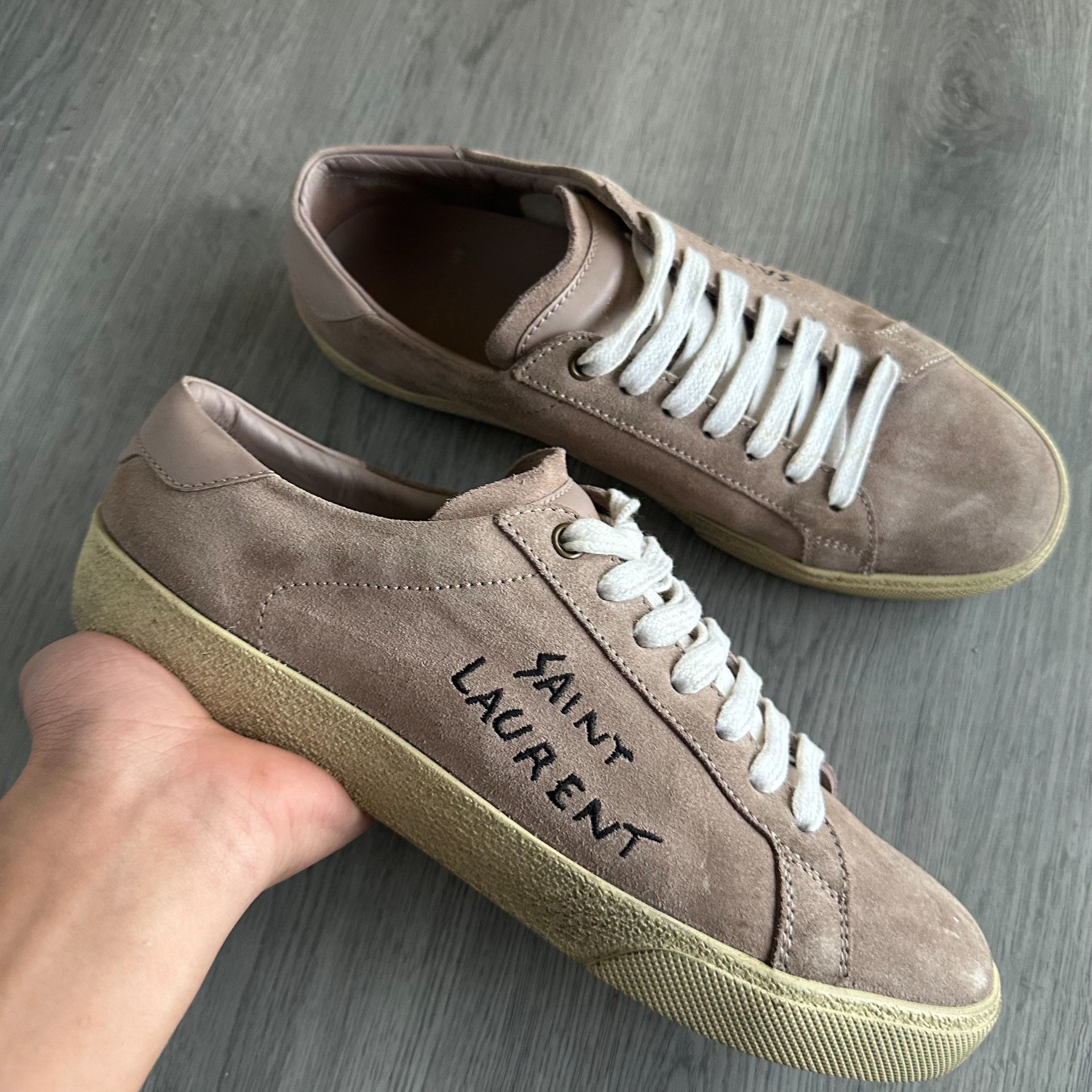 Saint Laurent Paris Saint Laurent Suede Court Classic Sneakers Size US 6 / EU 39 - 4 Thumbnail