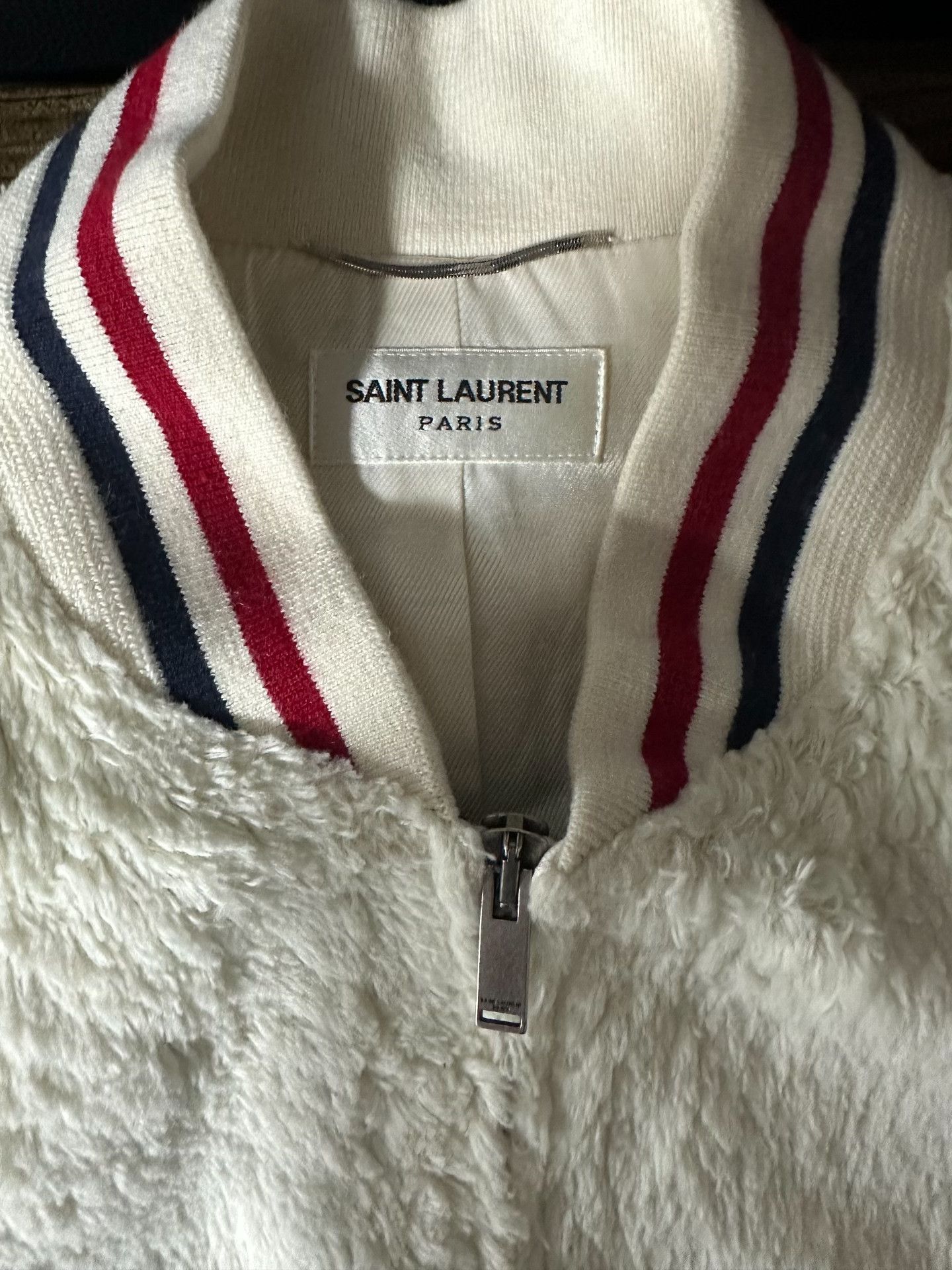 Saint Laurent Paris Saint Laurent Teddy Fleece Varsity Jacket Size US M / EU 48-50 / 2 - 3 Thumbnail