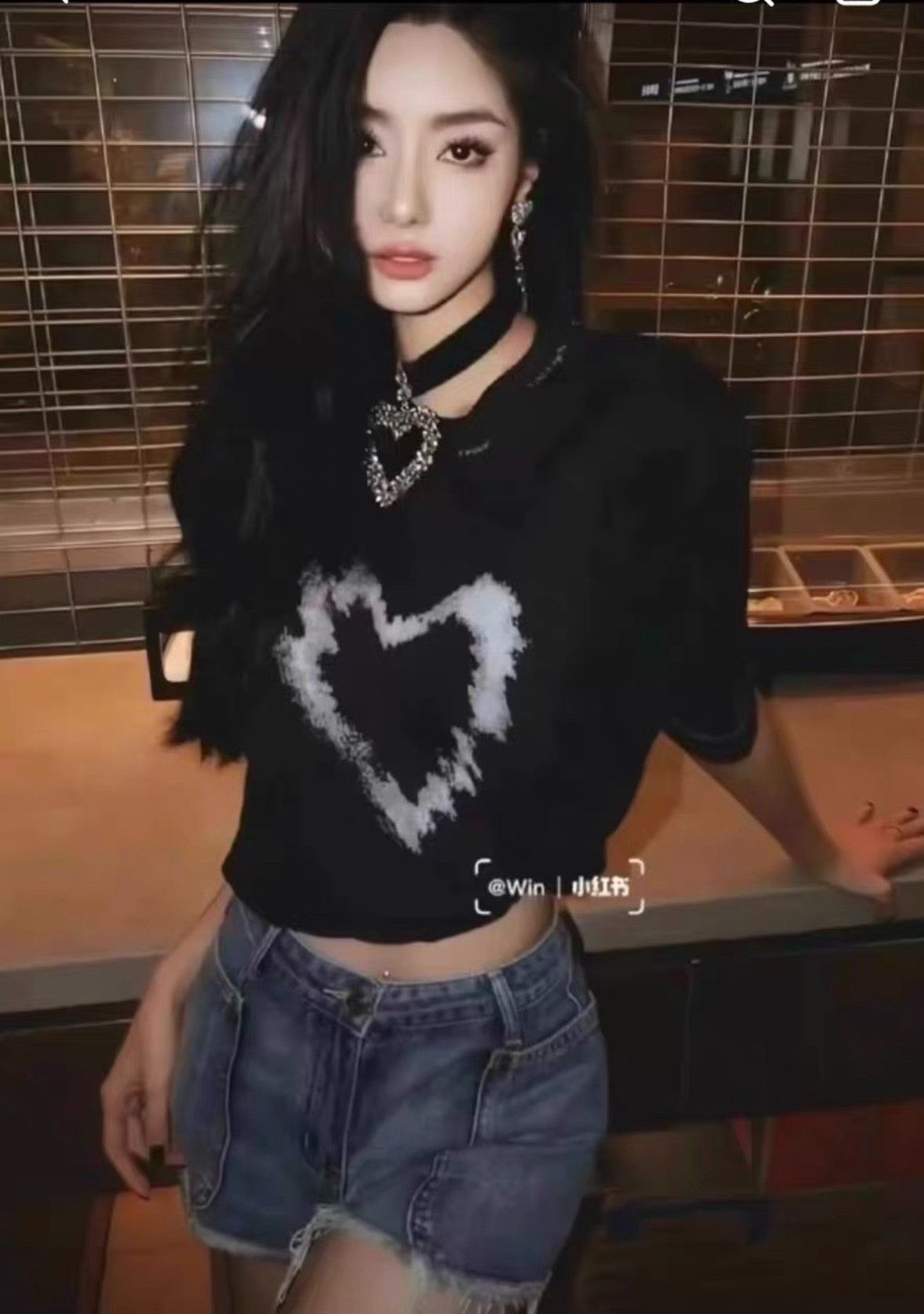 Saint Laurent Paris Saint Laurent 21SS Heart Distressed Print T-shirt Size US M / EU 48-50 / 2 - 5 Thumbnail