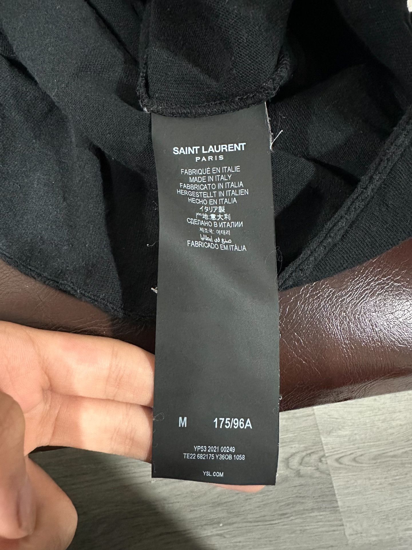 Saint Laurent Paris Saint Laurent 21SS Heart Distressed Print T-shirt Size US M / EU 48-50 / 2 - 4 Thumbnail