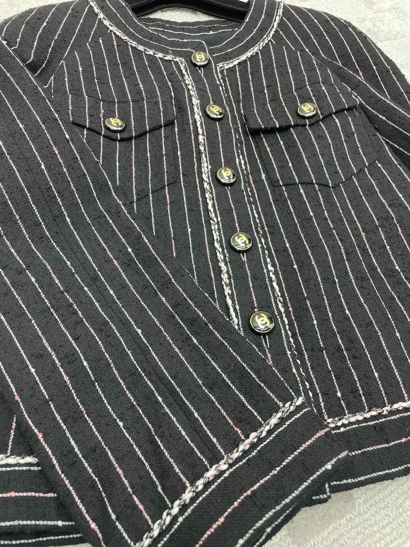 Chanel Chanel 23P Black White Striped Jacket Size XS / US 0-2 / IT 36-38 - 5 Thumbnail