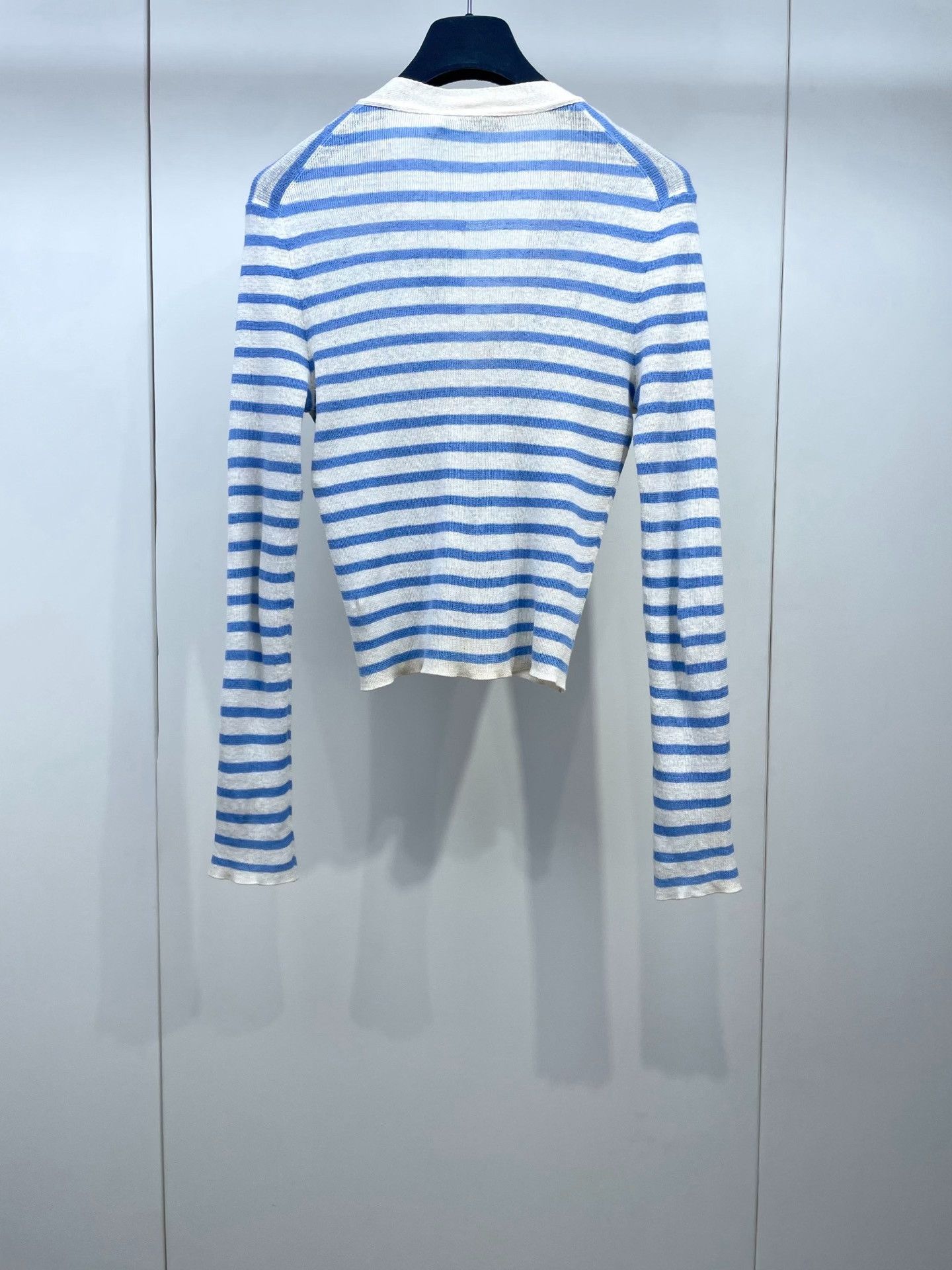 Dior Dior Blue White Striped Knit Cardigan Size XS / US 0-2 / IT 36-38 - 2 Thumbnail