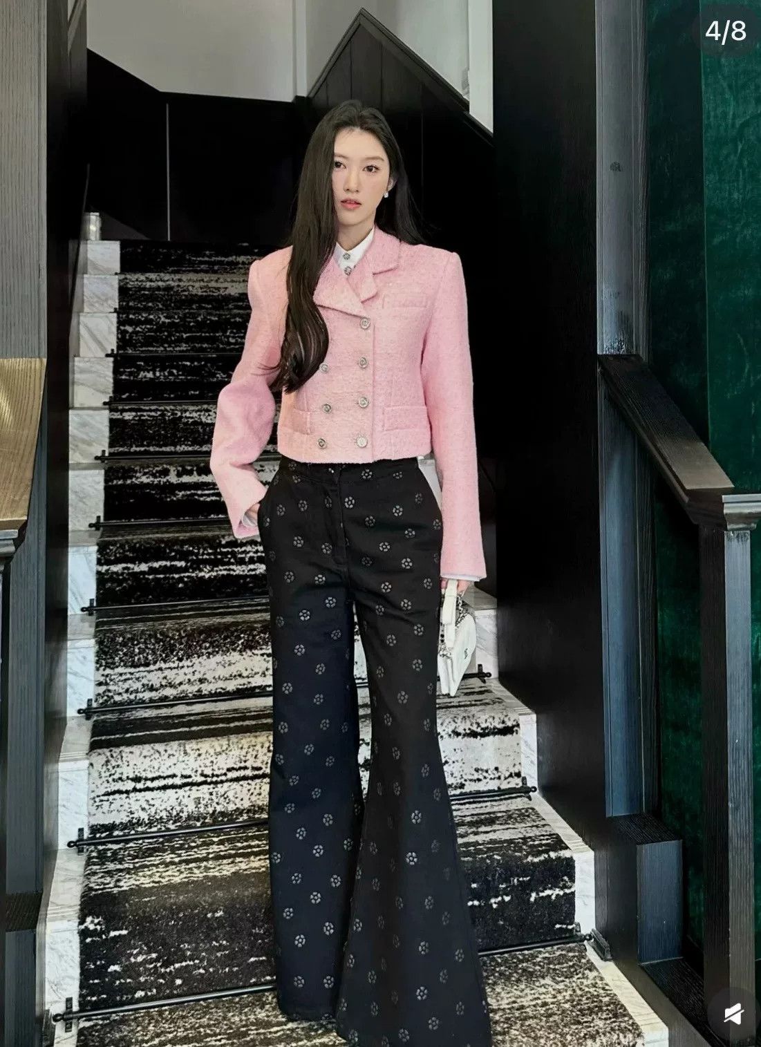 Gucci Gucci Pink Double-Breasted Short Coat Size M / US 6-8 / IT 42-44 - 8 Thumbnail
