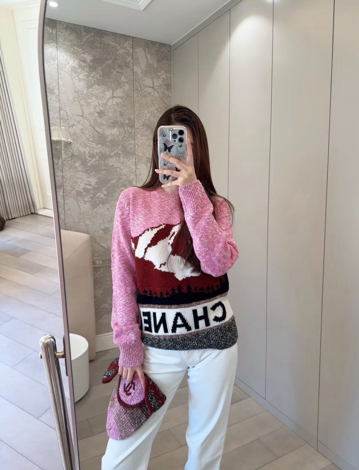 Chanel Chanel 24N Pink Snow Mountain Sweater Size XXS / US 00 / IT 34 - 6 Thumbnail