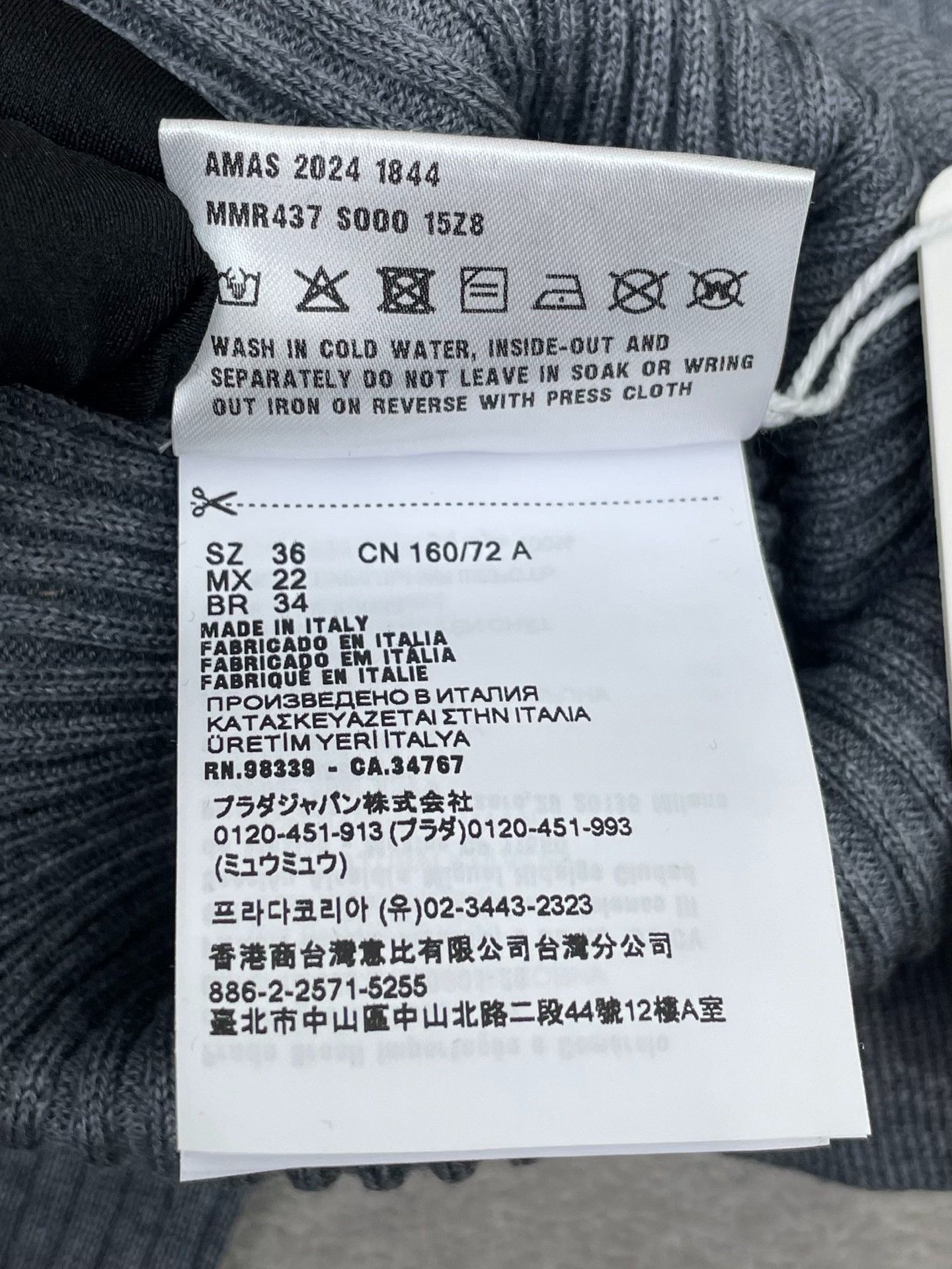 Miu Miu Miu Miu 25s Gray Turtleneck Hoodie Size XS / US 0-2 / IT 36-38 - 9 Thumbnail