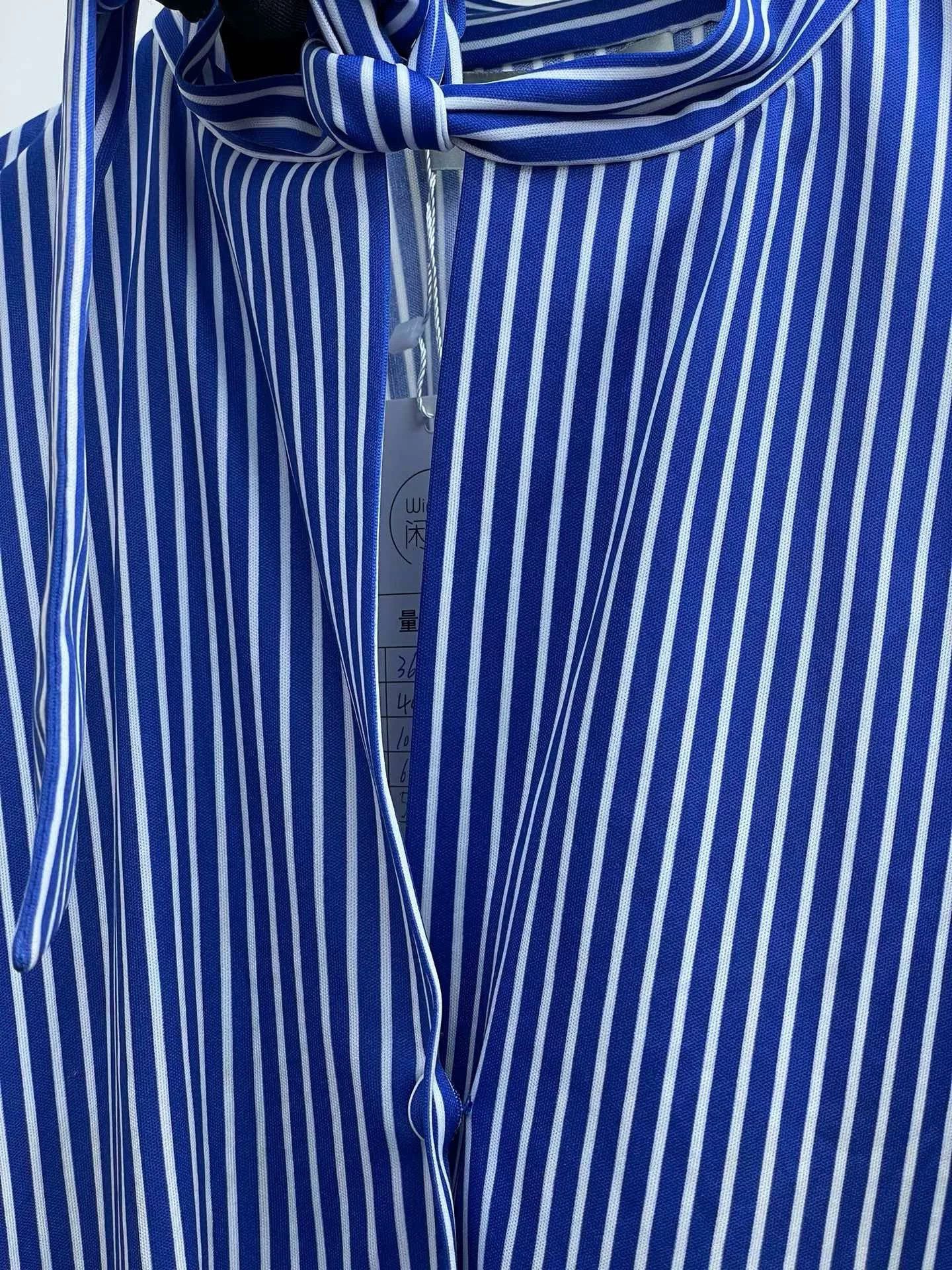 Balenciaga Balenciaga Blue White Stripe Sash Top Size XS / US 0-2 / IT 36-38 - 5 Thumbnail