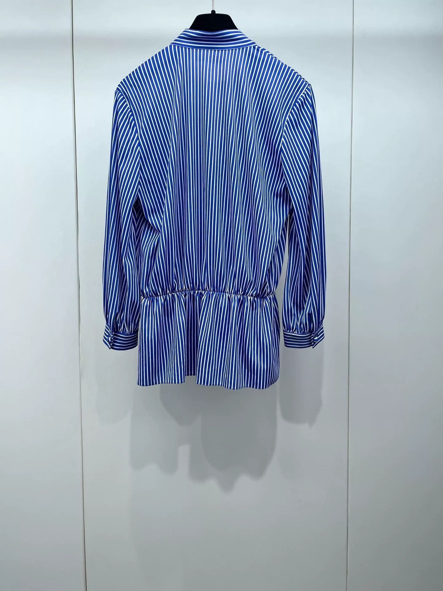 Balenciaga Balenciaga Blue White Stripe Sash Top Size XS / US 0-2 / IT 36-38 - 2 Thumbnail