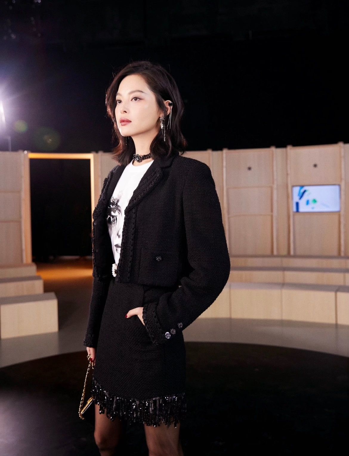 Chanel Chanel Black Woven Short Coat Size XS / US 0-2 / IT 36-38 - 6 Thumbnail