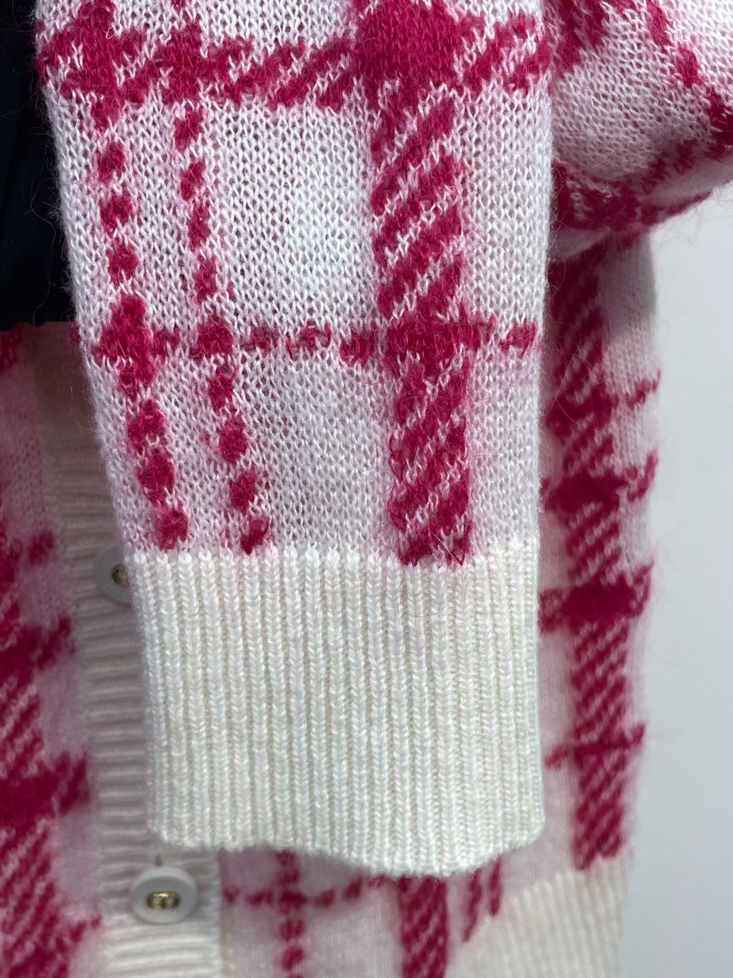 Dior Dior Red White Plaid Knit Cardigan Size XXS / US 00 / IT 34 - 9 Thumbnail