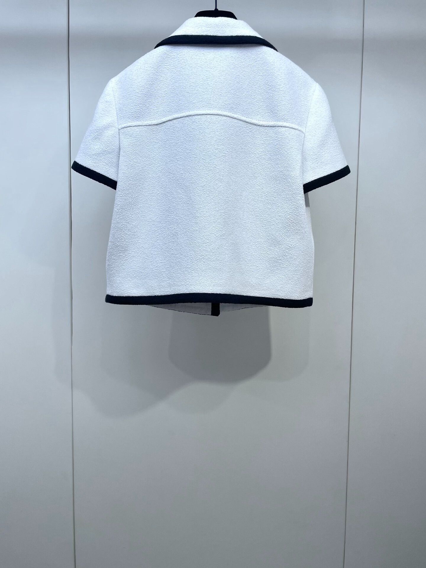 Gucci Gucci Black White Tweed Short-Sleeve Top Size S / US 4 / IT 40 - 2 Thumbnail