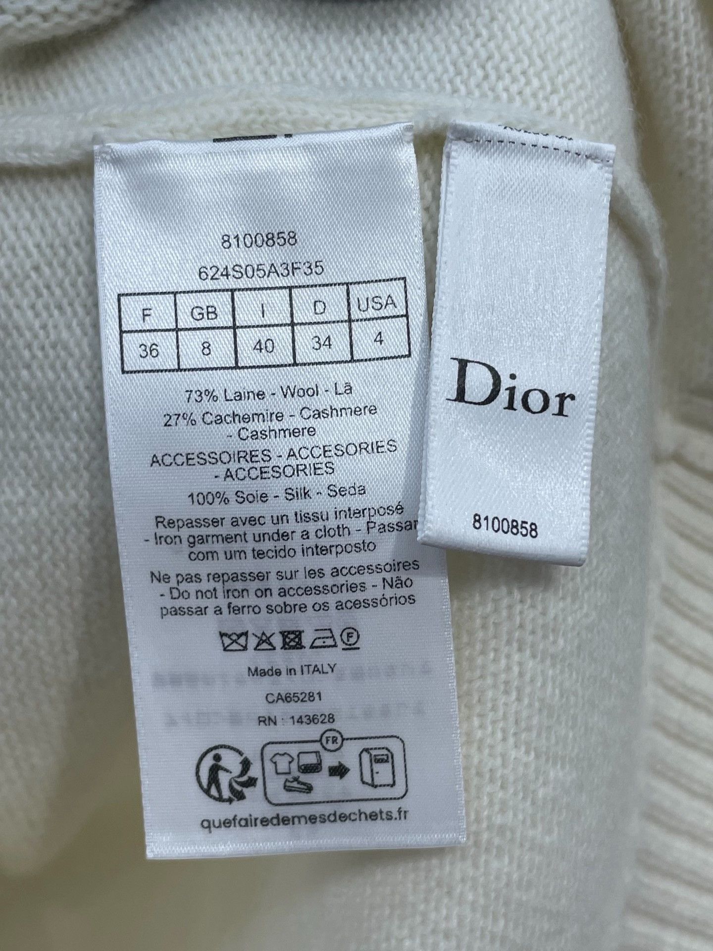 Dior Dior 26 New Bow Knit Top Size XS / US 0-2 / IT 36-38 - 7 Thumbnail
