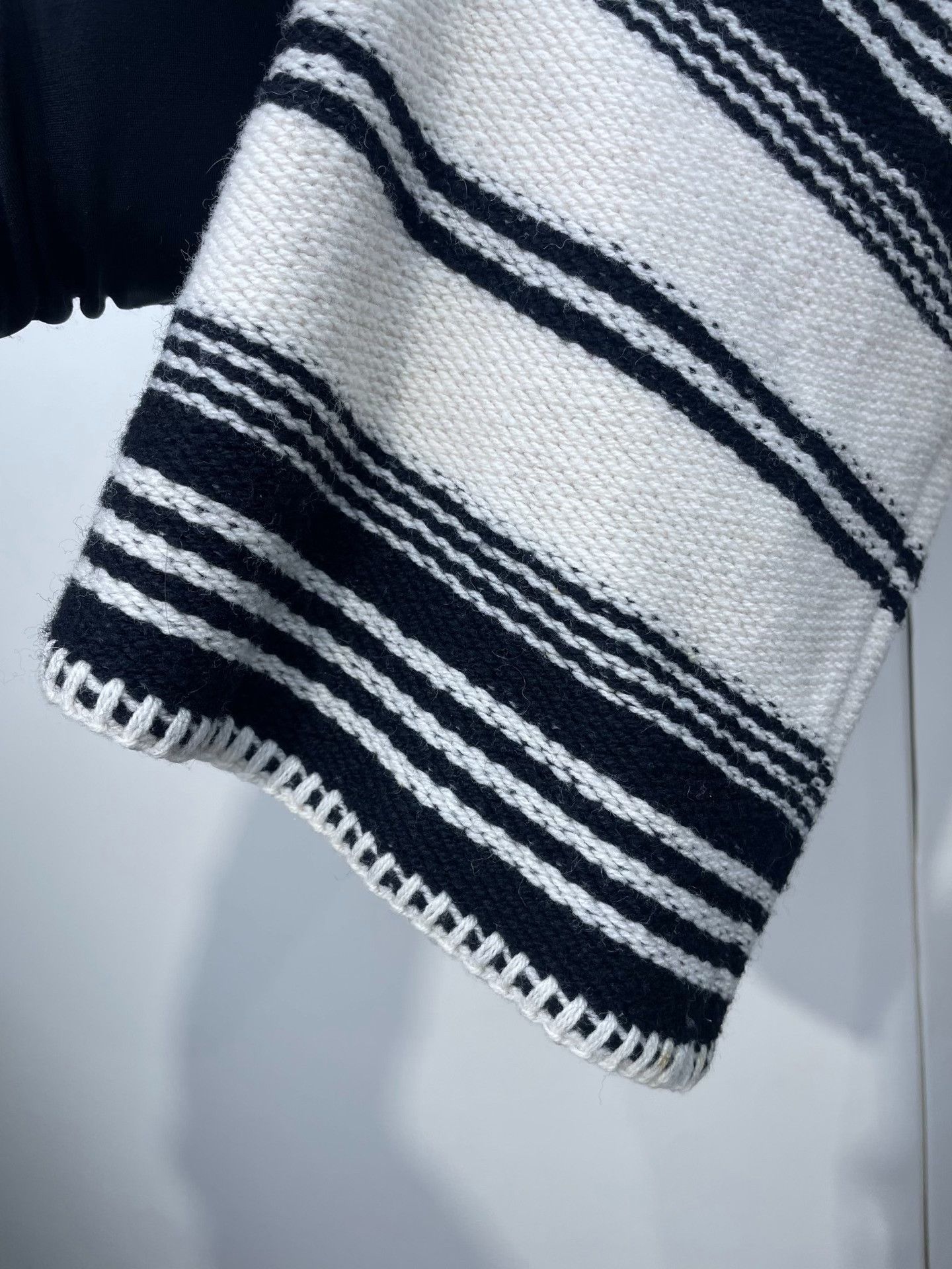 Dior Dior Black White Stripe Knit Cardigan Size S / US 4 / IT 40 - 5 Thumbnail