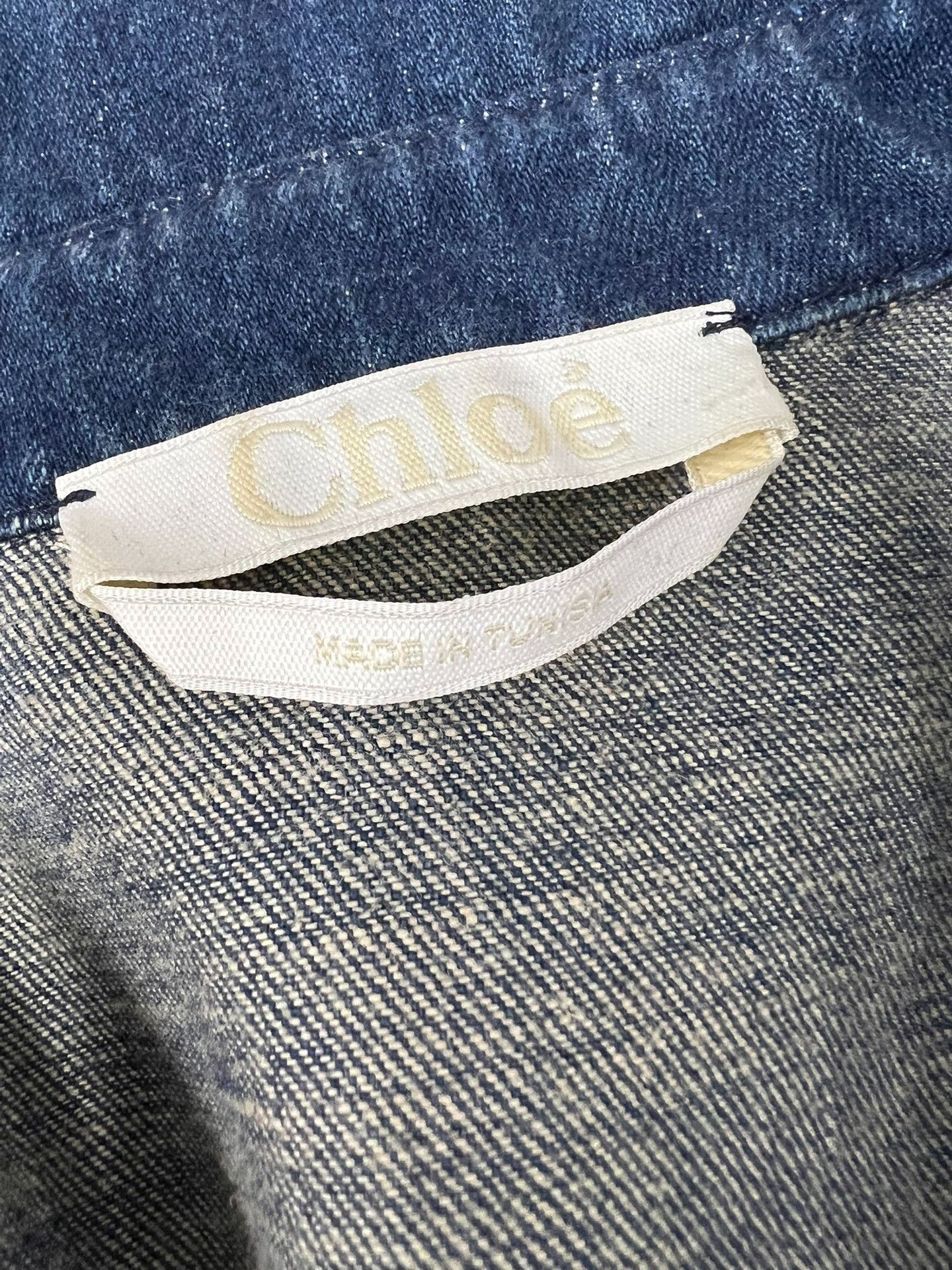 Chloe Chloé Distressed Frayed Denim Jacket Size S / US 4 / IT 40 - 4 Thumbnail