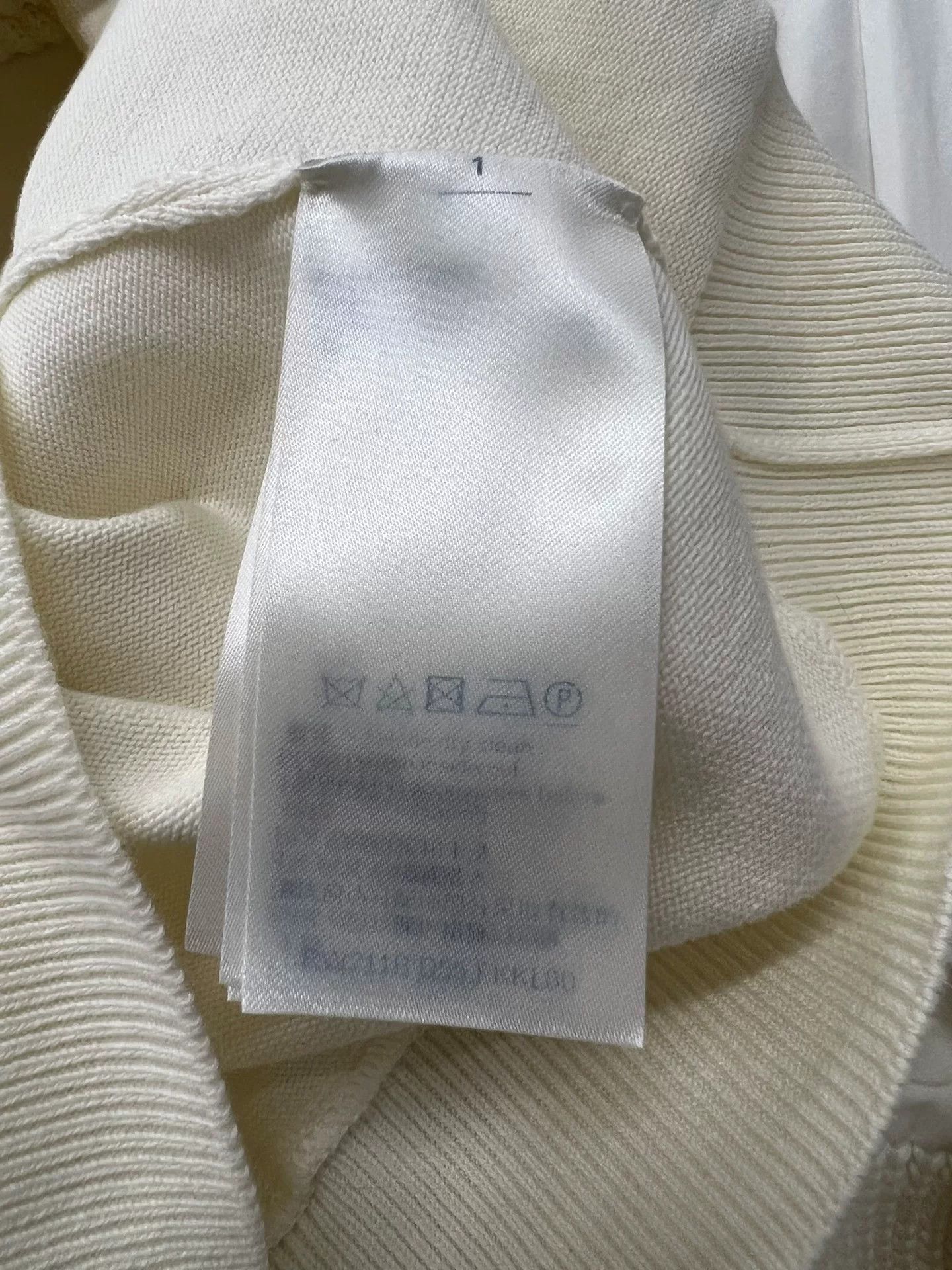 Louis Vuitton Louis Vuitton White Knit Paneled Sweatshirt Size S / US 4 / IT 40 - 5 Thumbnail