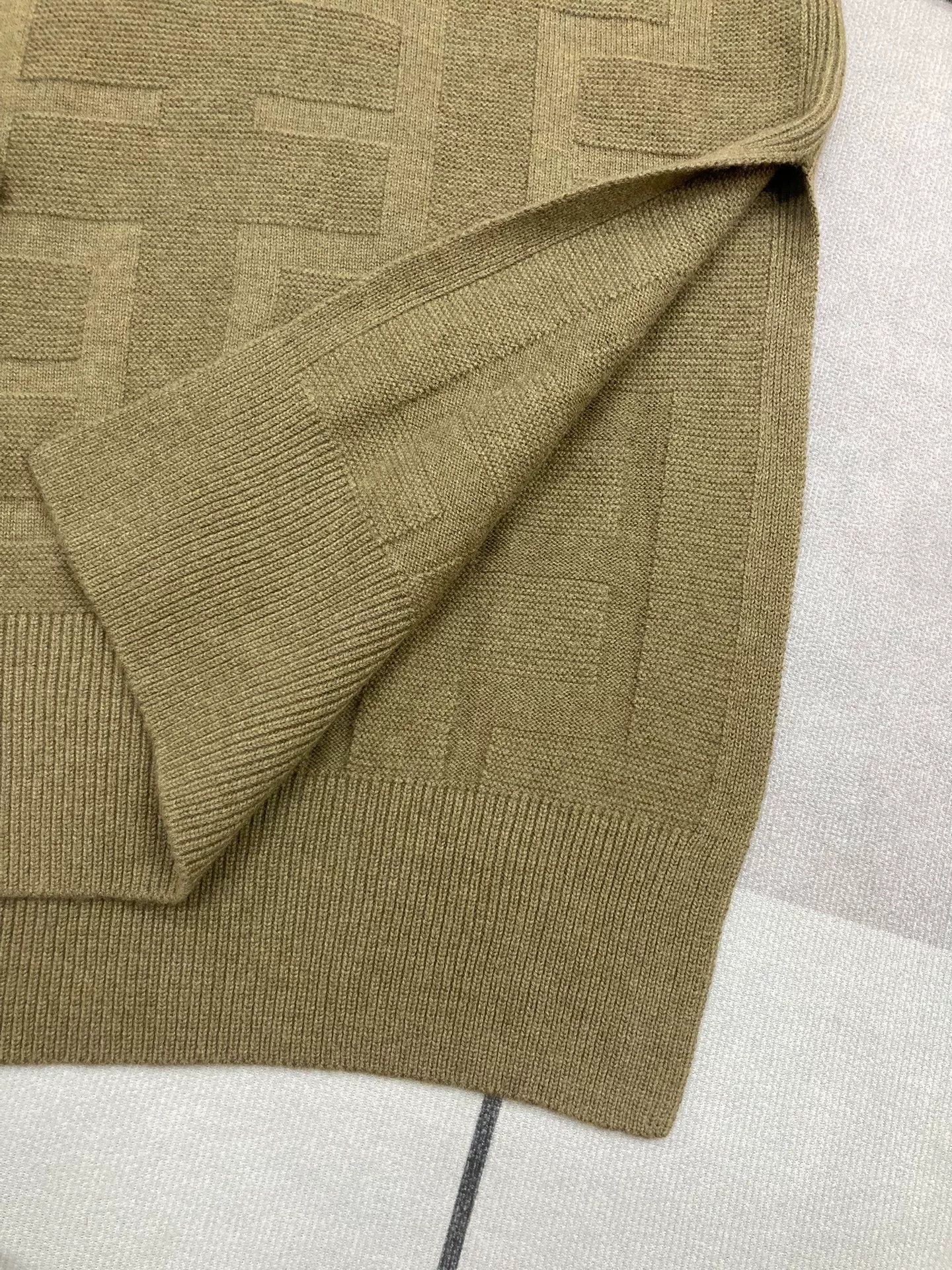 Hermes Hermes Green Wool Knit Sweater Size XXS / US 00 / IT 34 - 3 Thumbnail