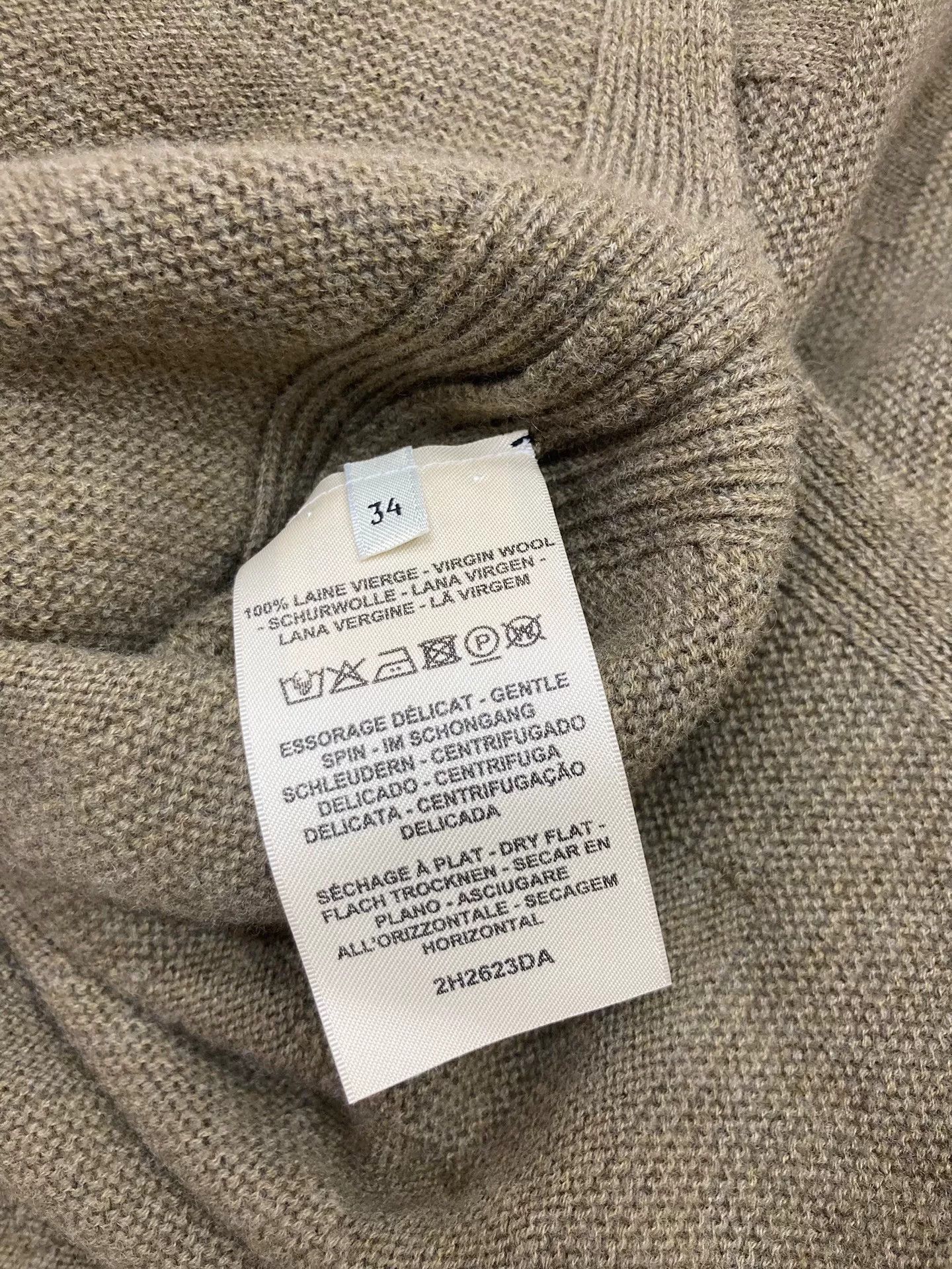 Hermes Hermes Green Wool Knit Sweater Size XXS / US 00 / IT 34 - 6 Thumbnail