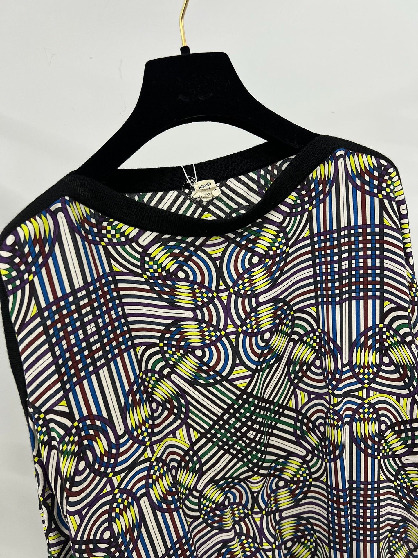 Hermes Hermes Geometric Print Silk Top Size S / US 4 / IT 40 - 2 Thumbnail