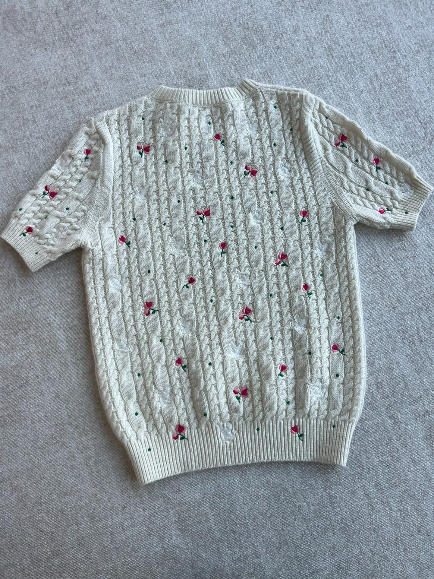 Dior Dior Spring 26 Floral Embroidery Knit Top Size S / US 4 / IT 40 - 3 Thumbnail